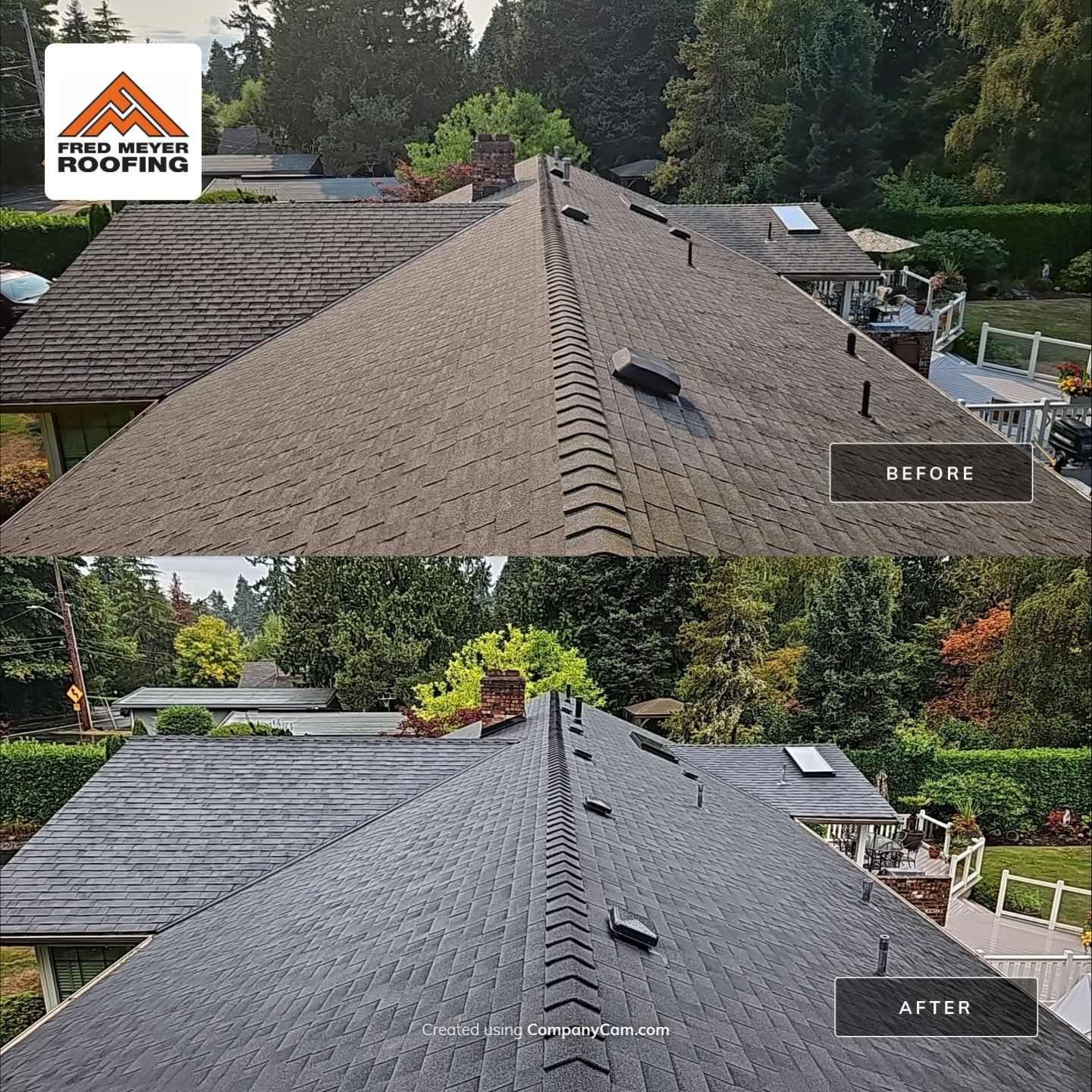 Roofing Project in Burien by Fred Meyer Roofing