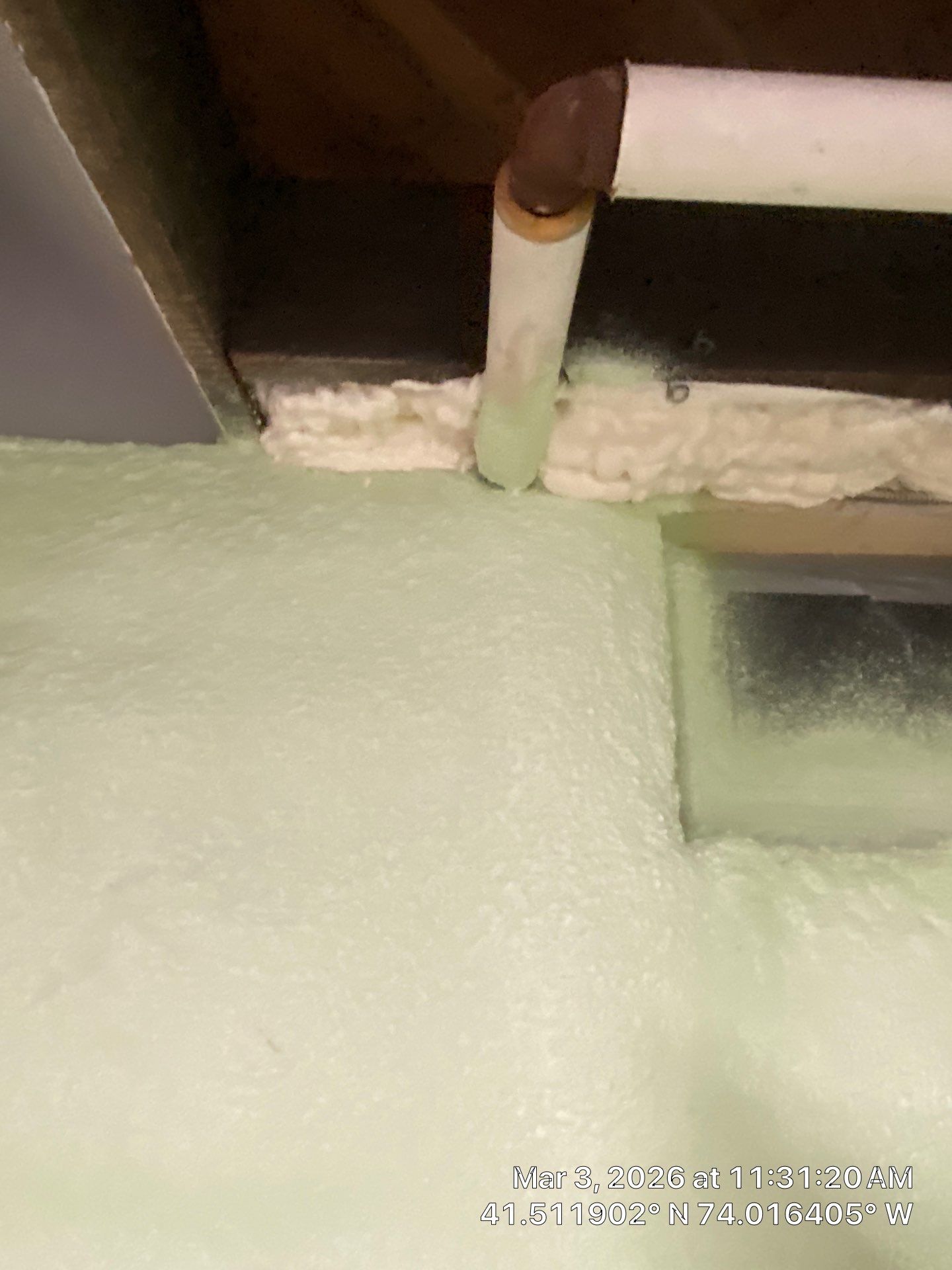 Attic Insulation using open cell spray foam by NYS Foam & Energy