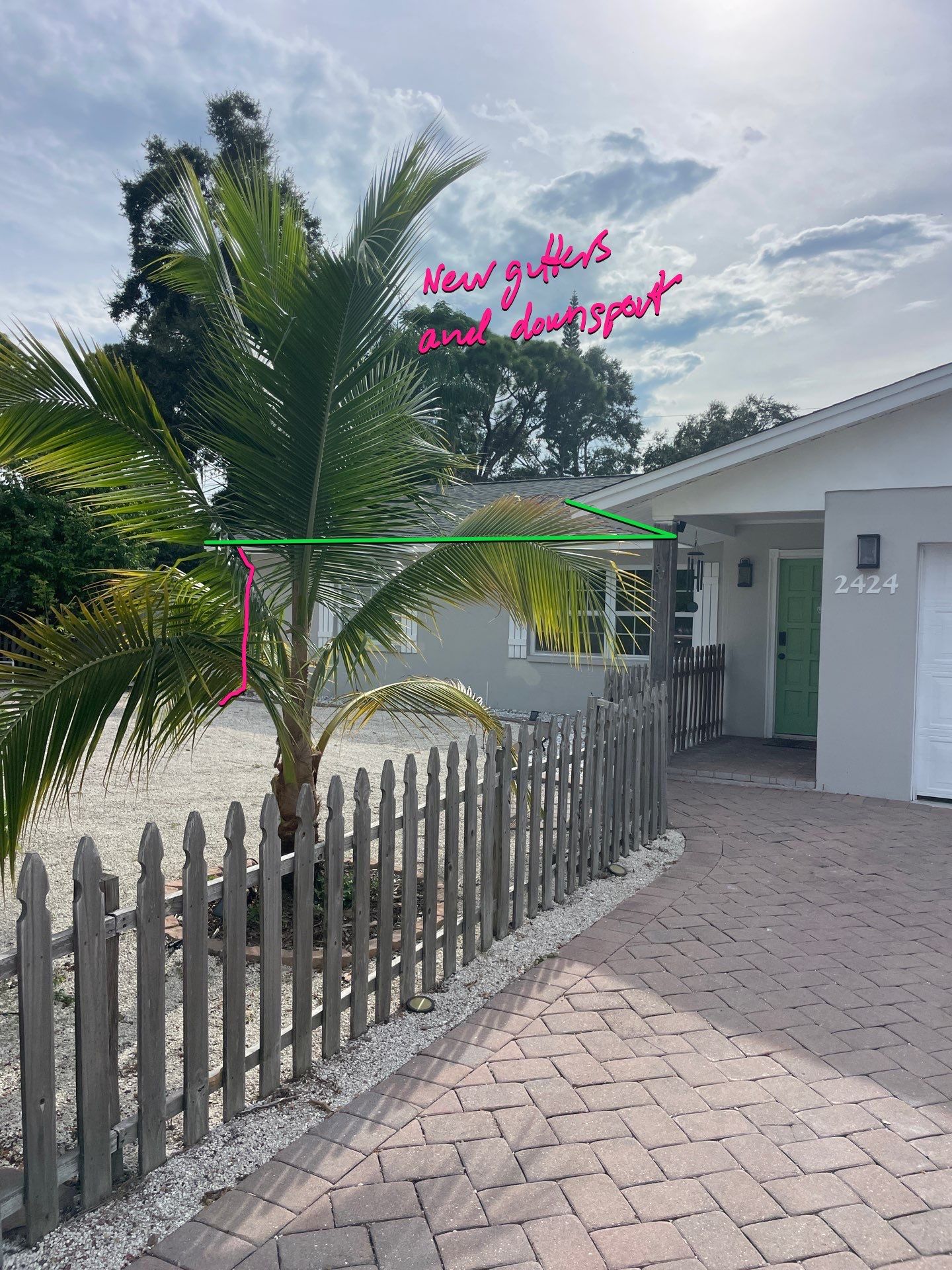 6-inch K-Style Gutter Installation in Sarasota FL by Gutter Professors