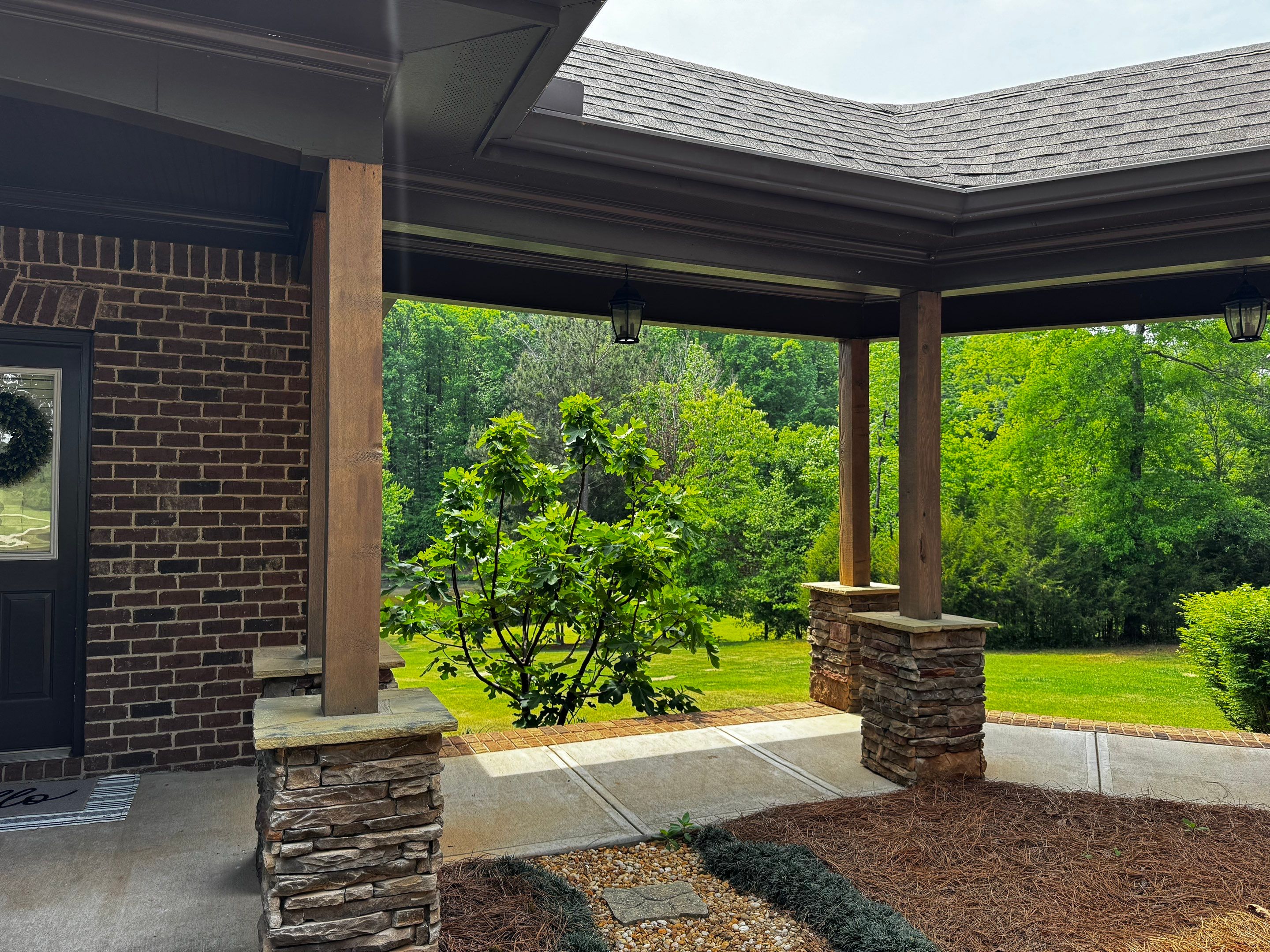 A-Frame Accents & Posts: Staining Project by PGP Surface Solutions, LLC