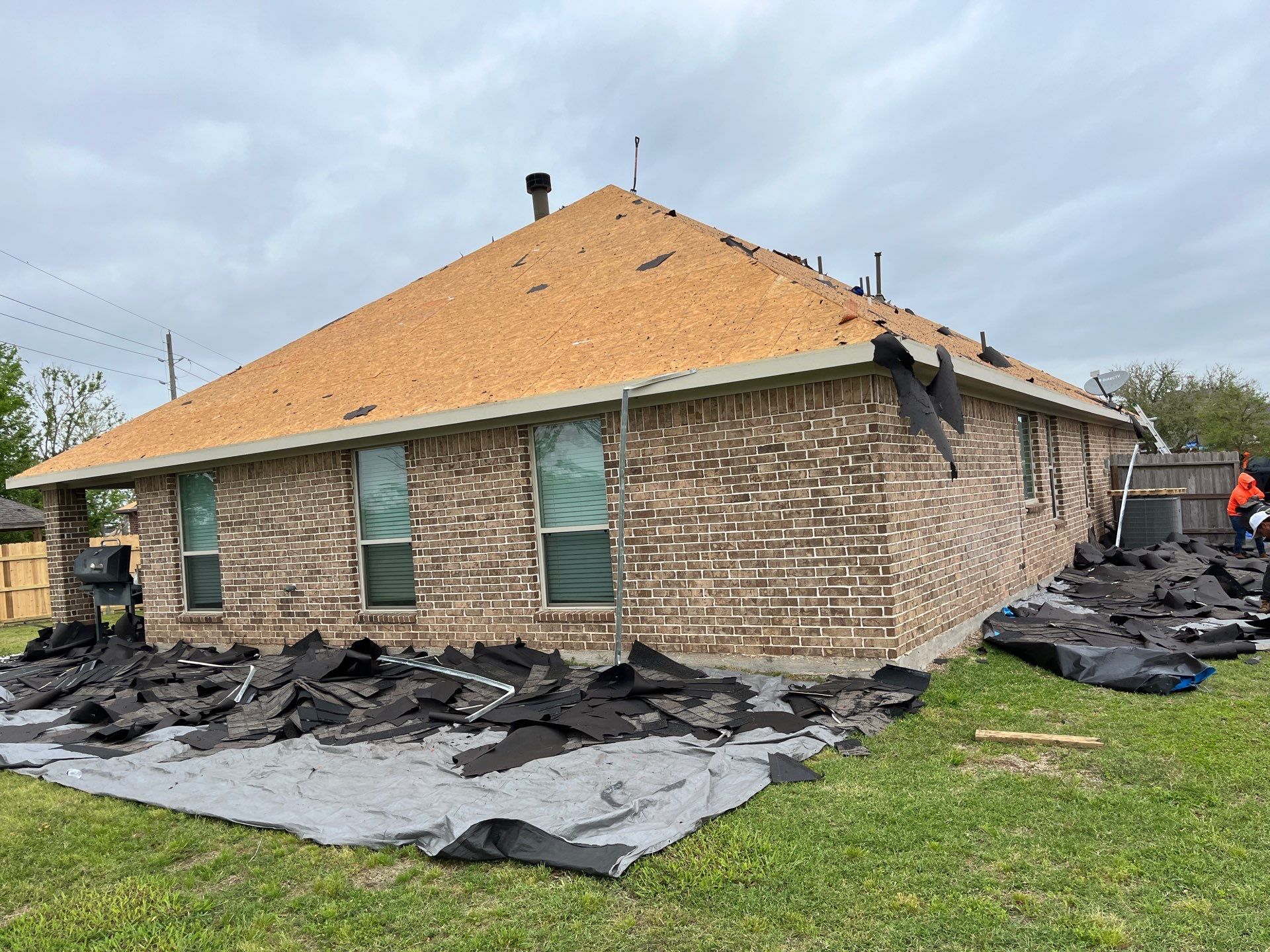 Hail Damage using Owen's Corning Duration (Lifetime) Shingles by Roof Repair Services LLC