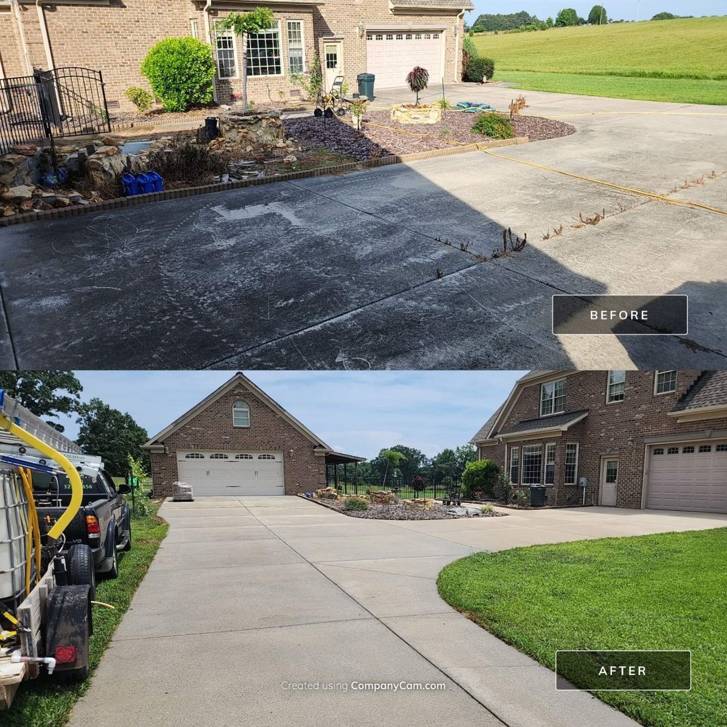 House Wash using cleaner by G&H Home Tech Pros LLC