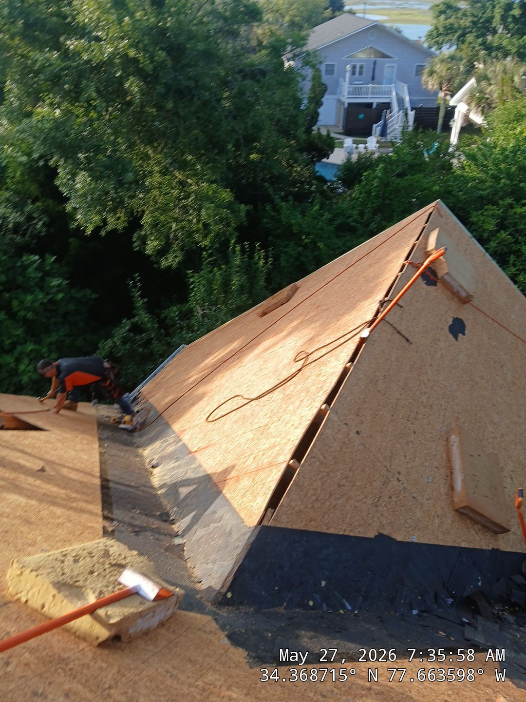 Hampstead FORTIFIED Roof Replacement with Skylight Upgrades by RGR Construction and Roofing, LLC
