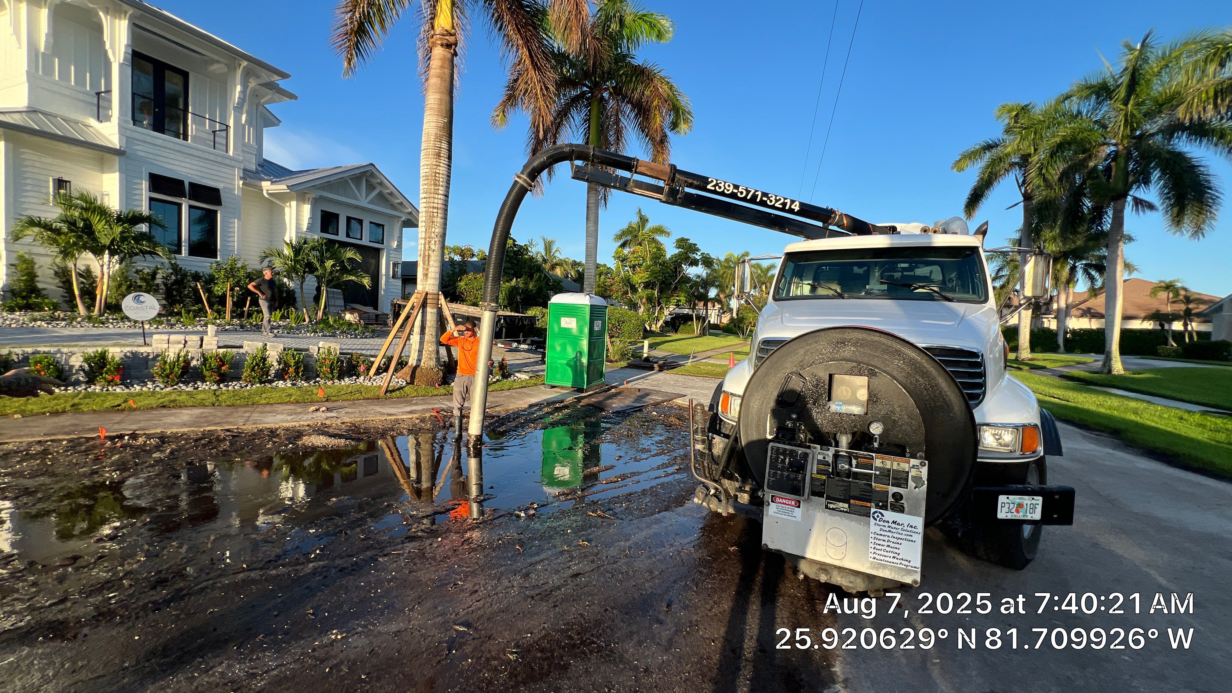 New Residential Construction Stormwater System Cleaning by APS Power & Water