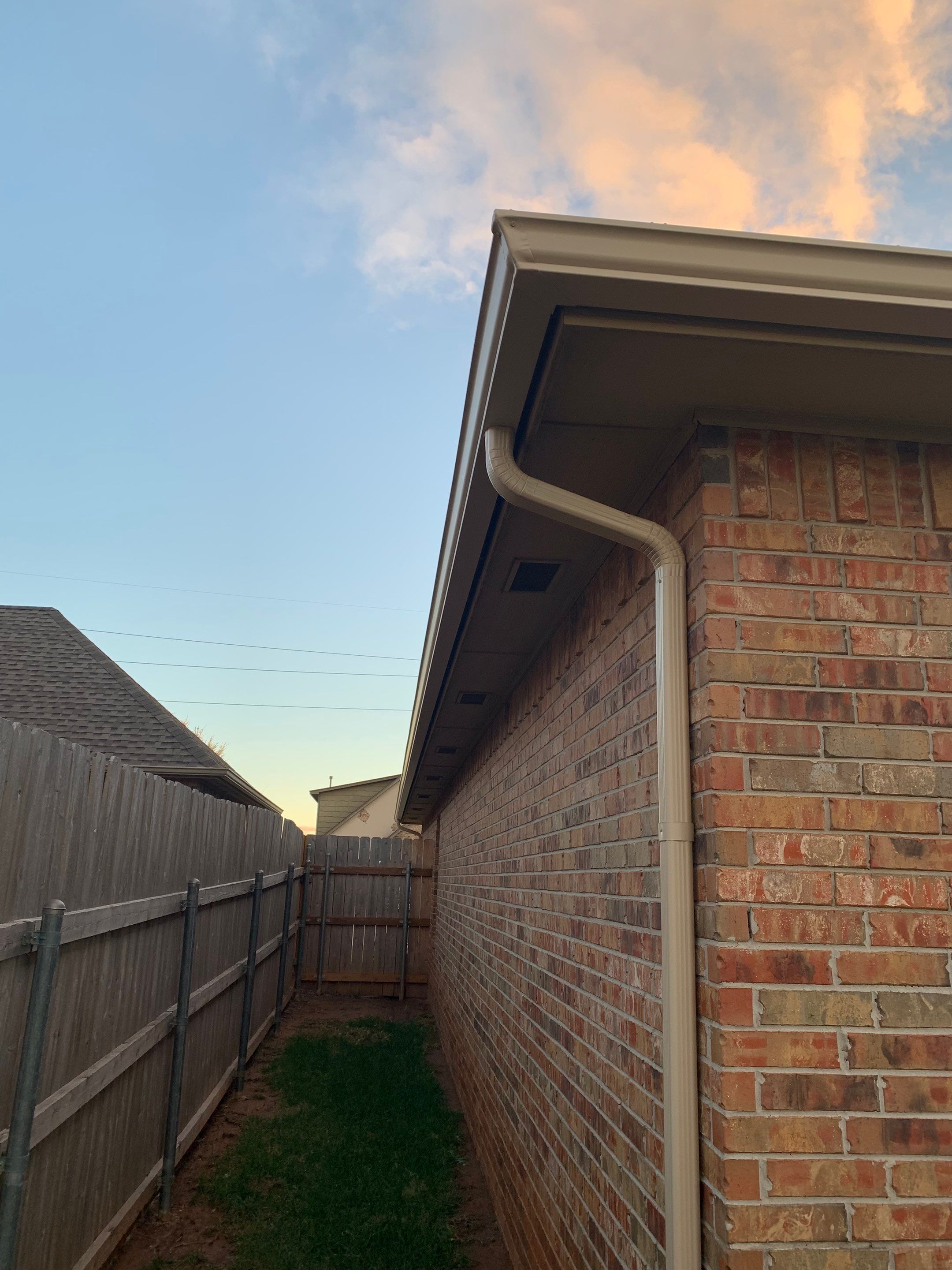 roof replacement & gutter installation in Edmond by McCann's Roofing and Construction