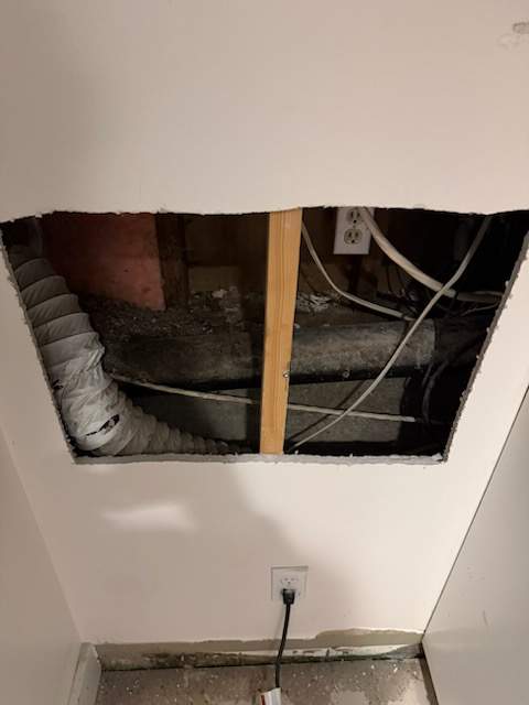 Wall Repair & Patching After Plumbing Leak Access by YVR Construction Group