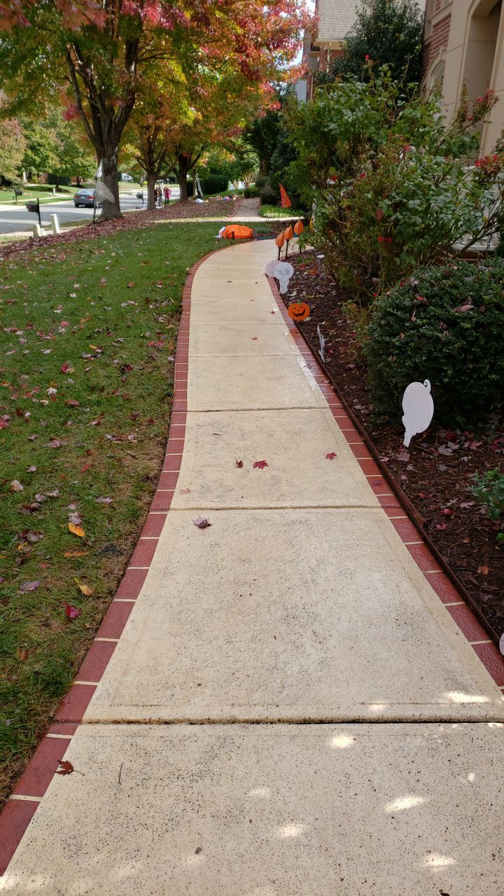 Driveway Clean using cleaner by G&H Home Tech Pros LLC