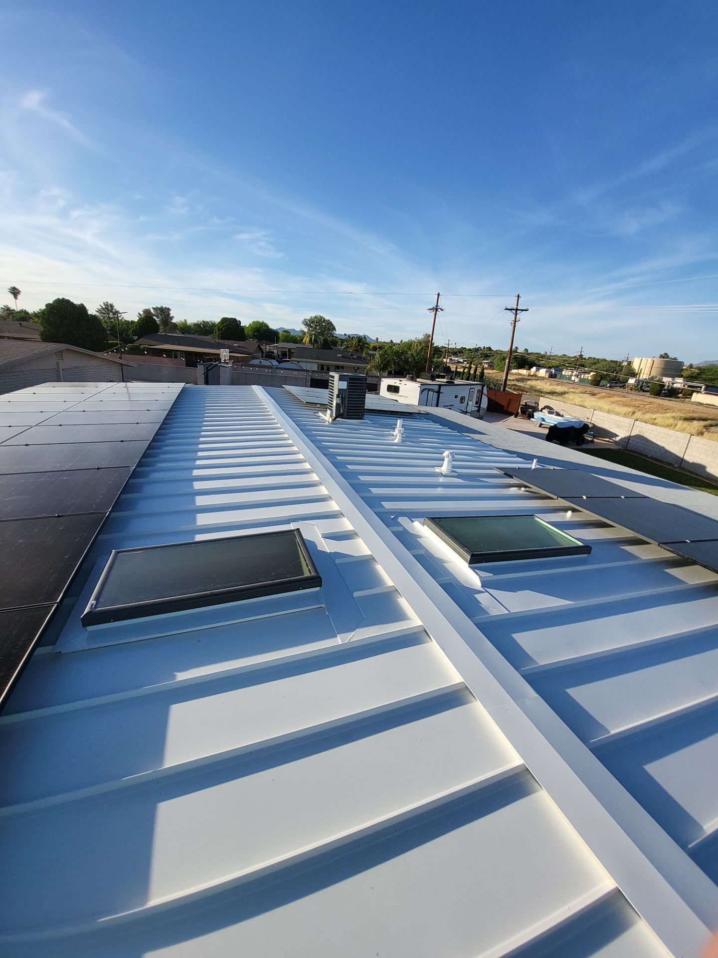 Bright White Standing Seam by Reimagine Roofing