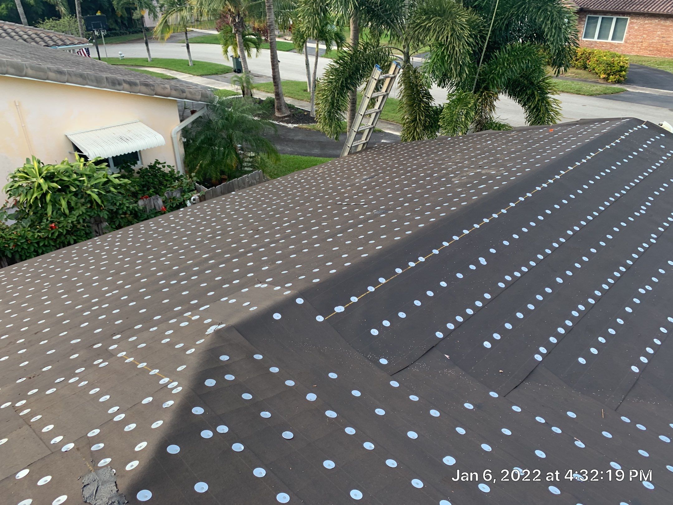 Residential Roofing Installation using 1" Nail strip metal roof by BLUES BROTHERS ROOFING