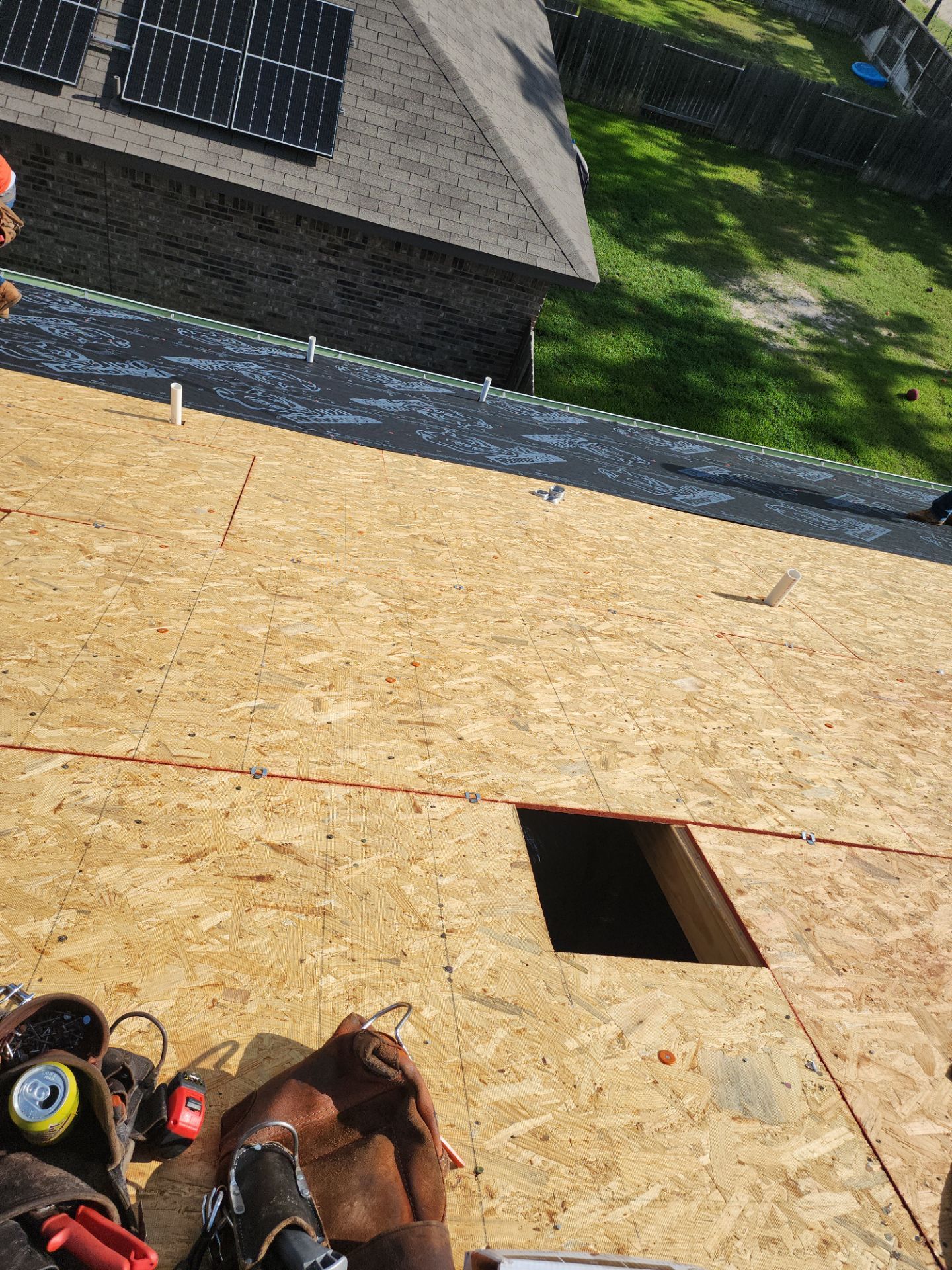 Residential Roofing Installation using Owen's Corning Duration (Lifetime) Shingles by Roof Repair Company