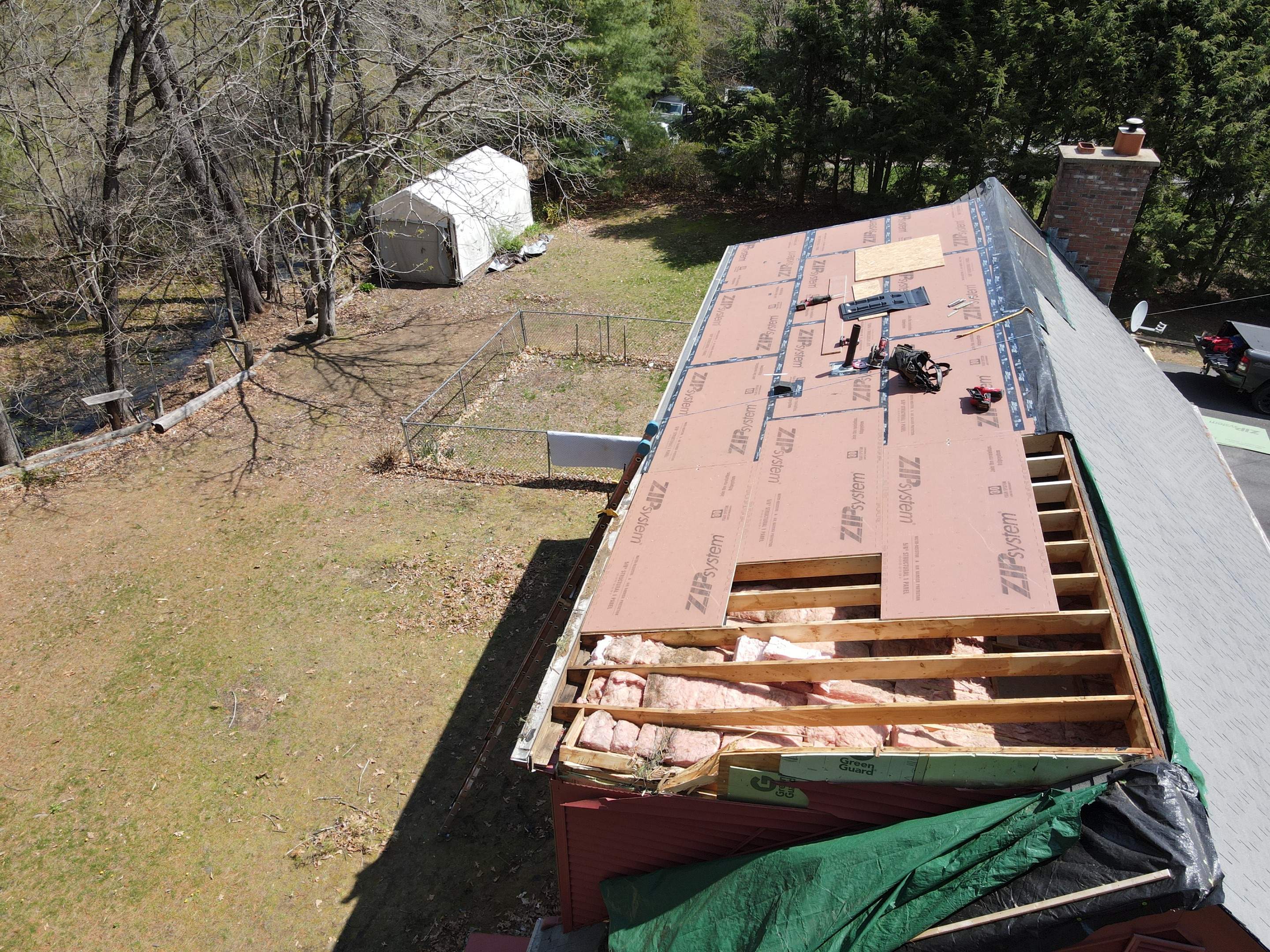 Tree Damage/Roof Repair by Chagnon Building & Remodeling LLC