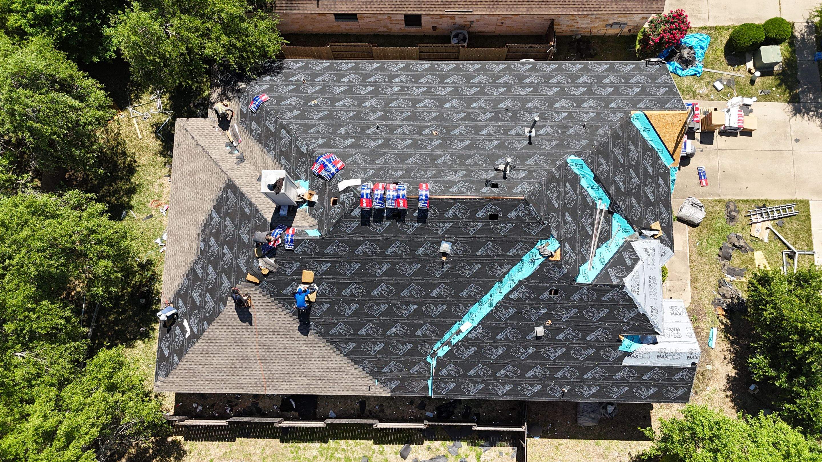 Residential Roof Replacement using GAF HDZ - Weathered Wood by Elite Roofing LLC