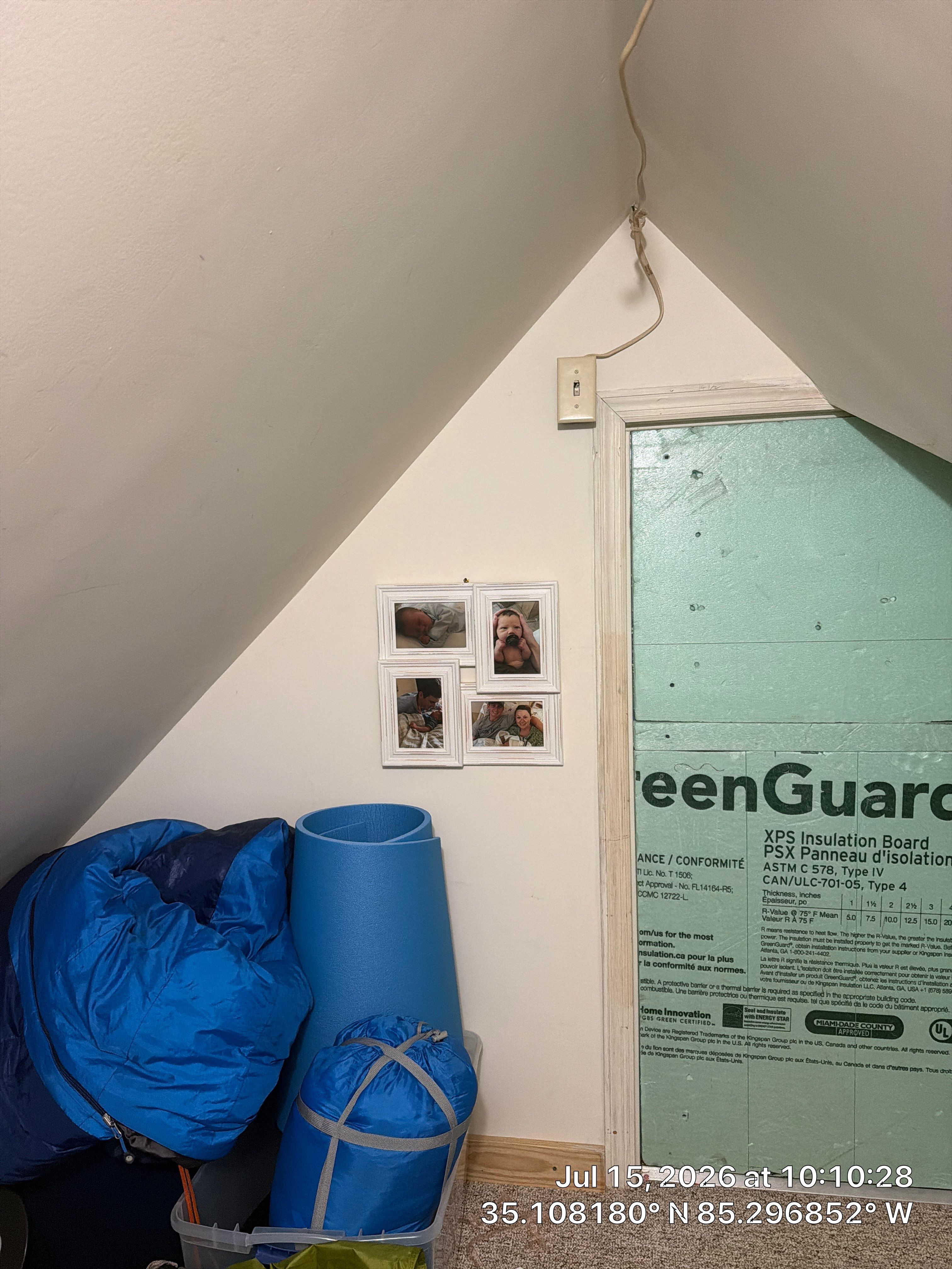 Chattanooga Attic Access Door Insulation Using GreenGuard XPS Panels by CompanyCam Sales Demo