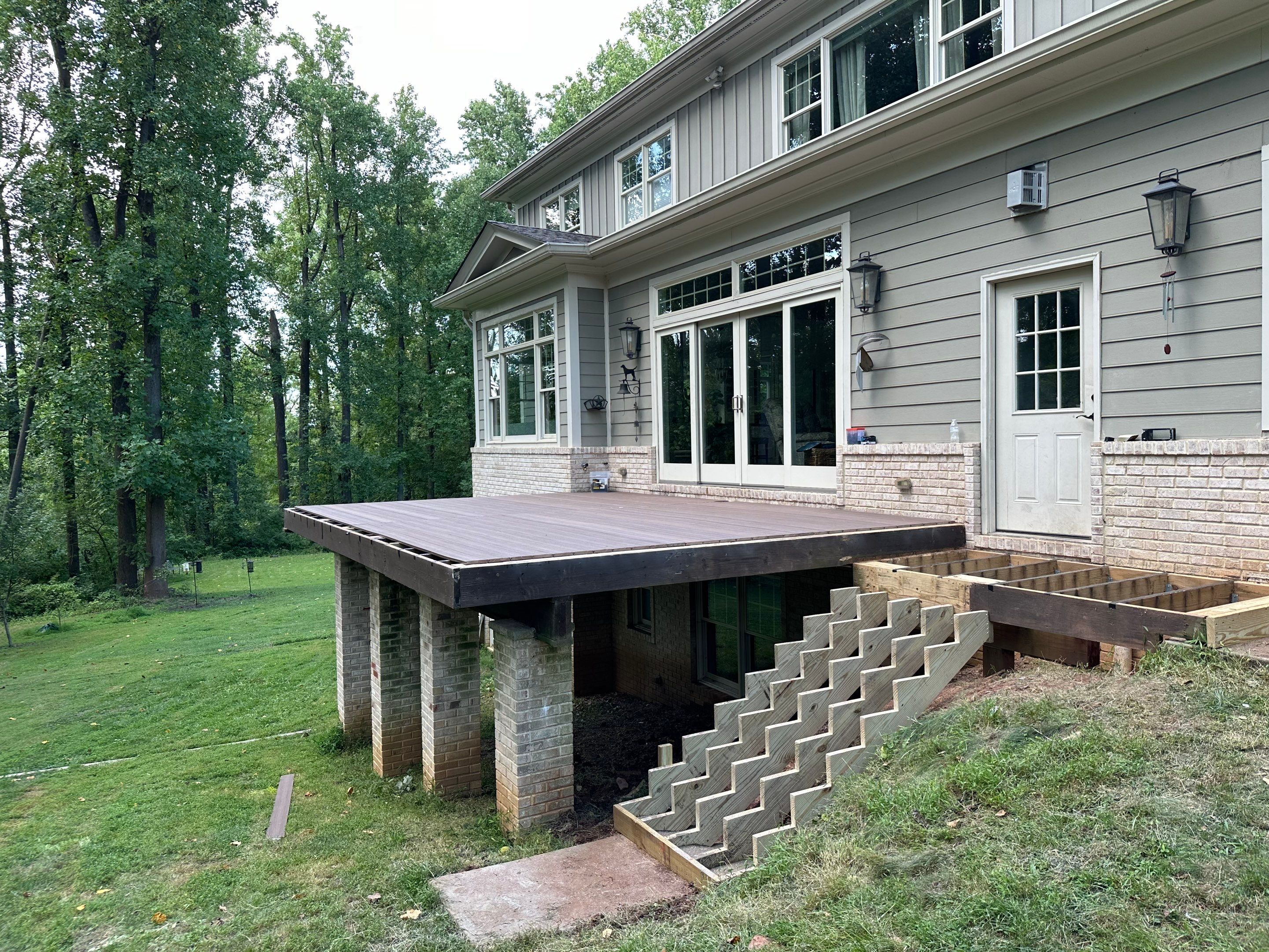 Deck Resurface using Deckorators Voyage - Color Khaya by deck guardian