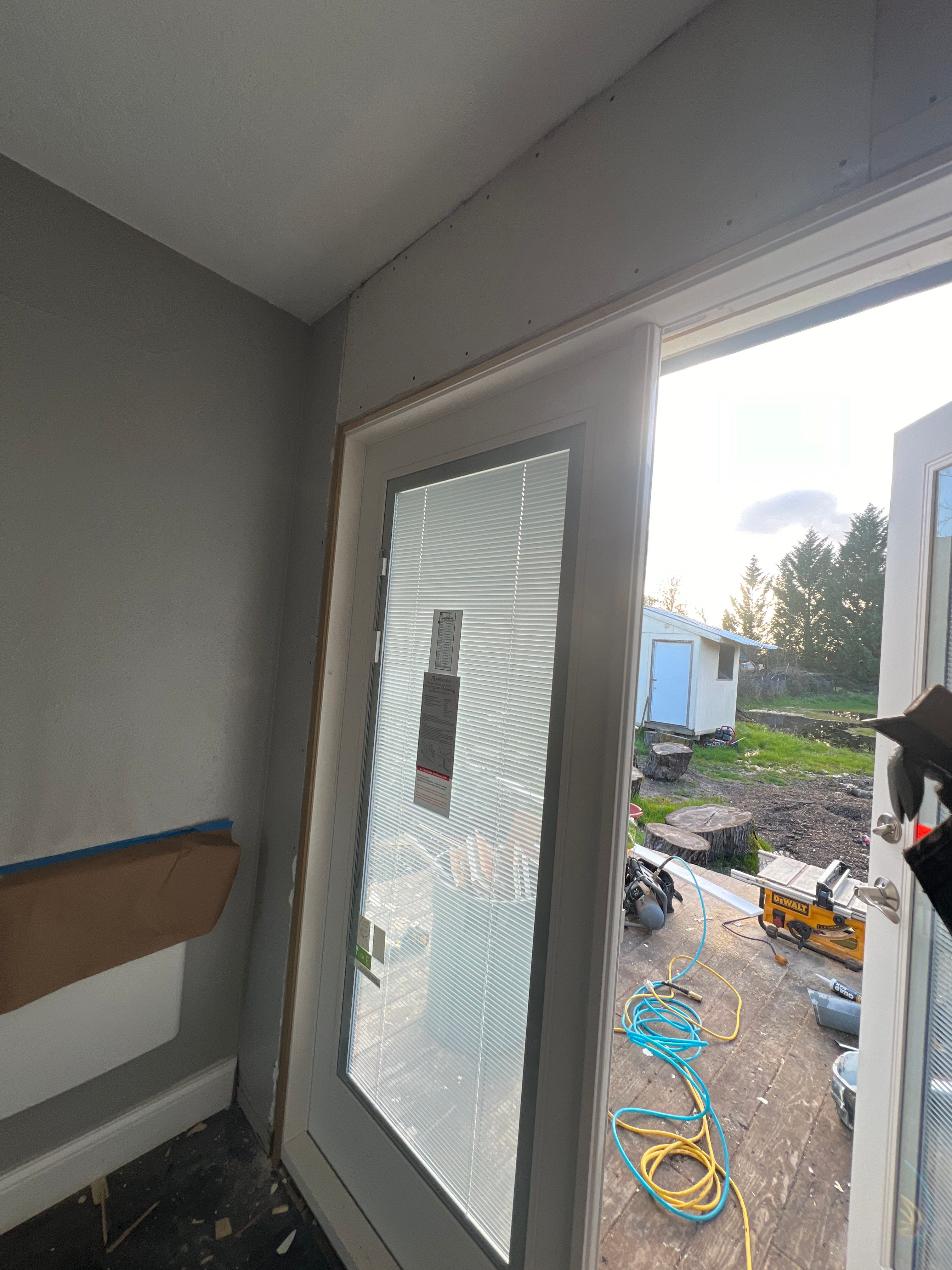Door Installation using French Door by Villegas Remodeling, LLC
