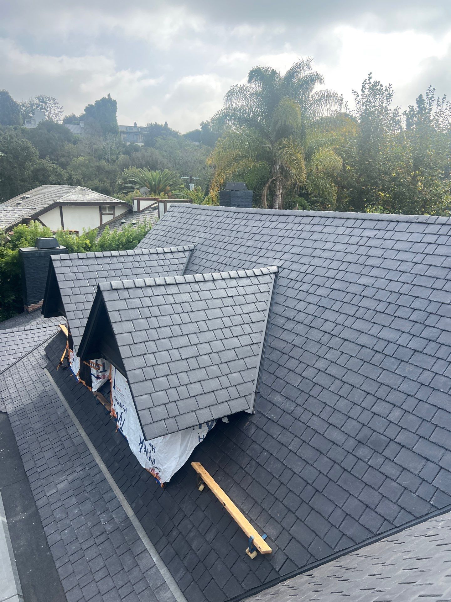 Synthetic Slate Tile Project in Brentwood by Hull Brothers Roofing