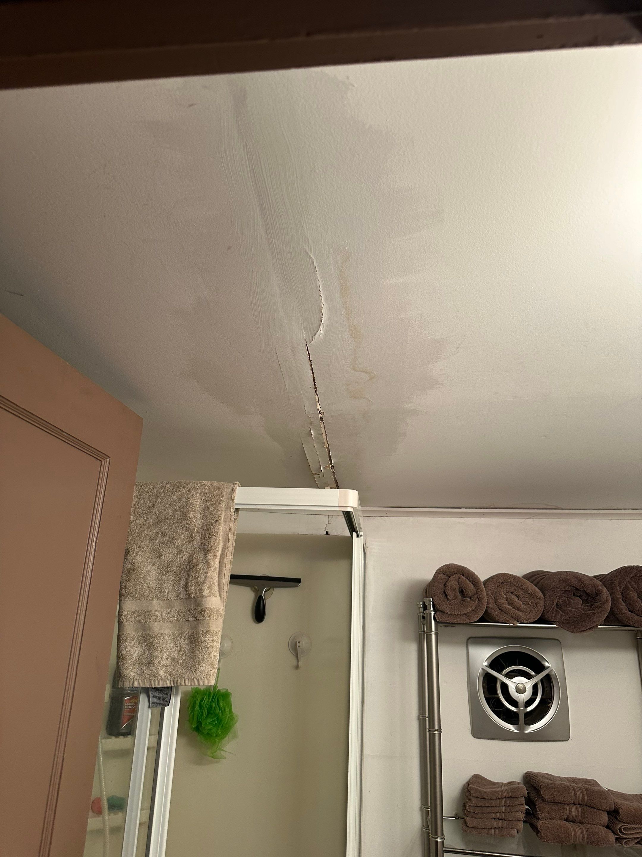 Bathroom Ceiling Replacement by BlueRed Restoration