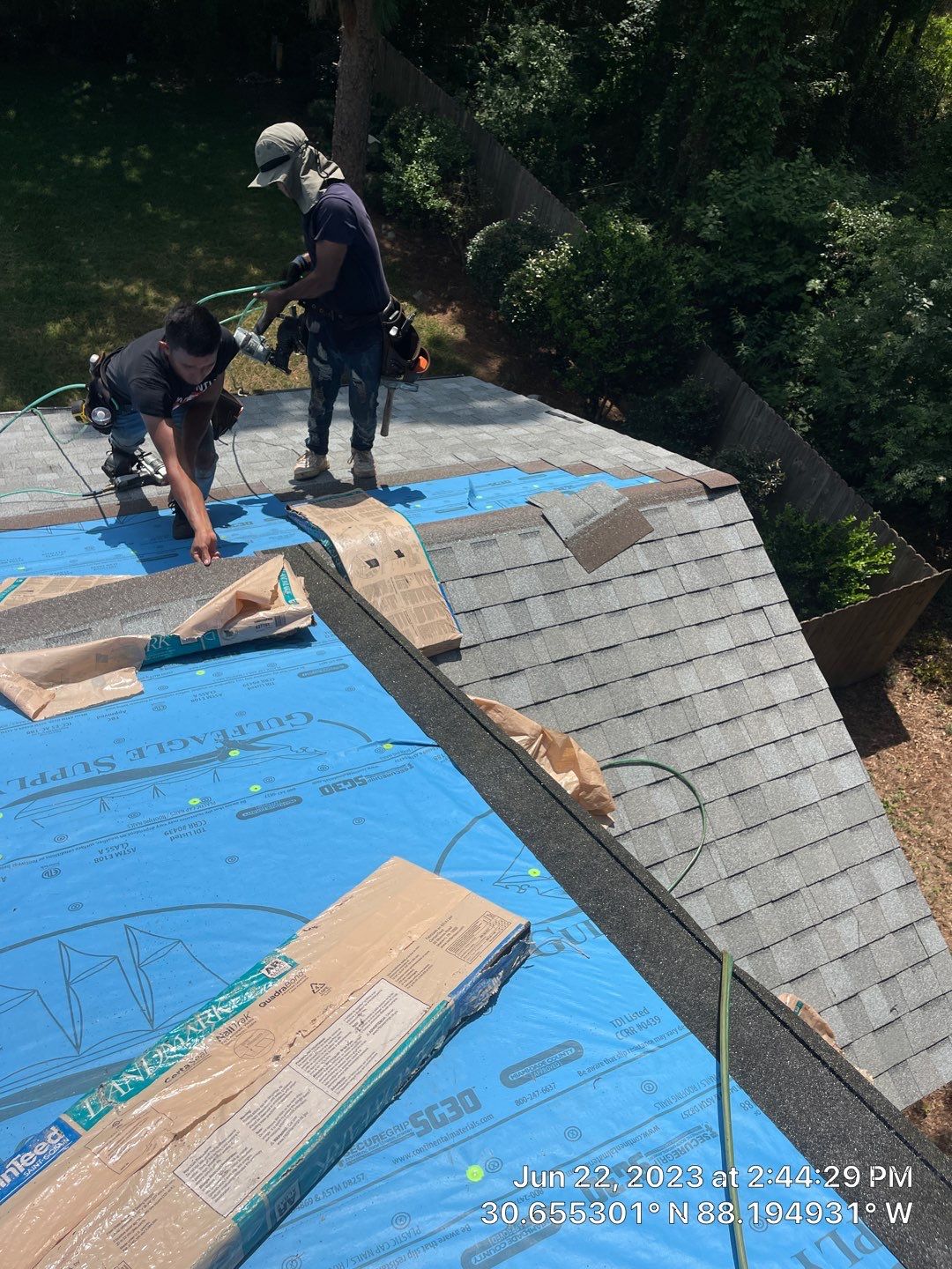 Residential Roofing Installation using Roof Replacement by American Roofing & Construction LLC