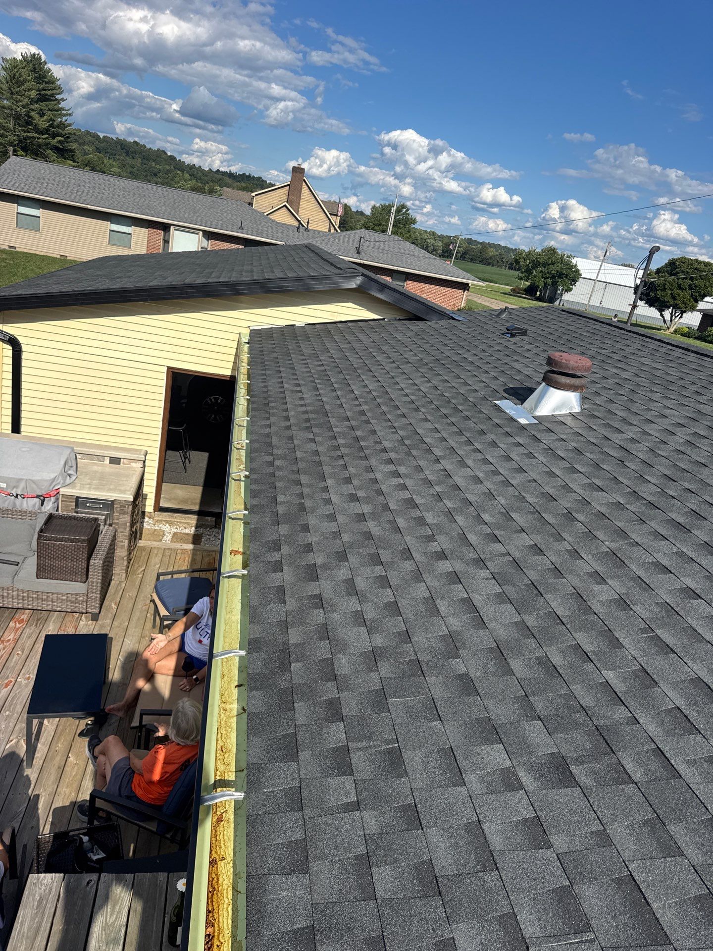 Residential Roofing Installation using GAF Timberline HDZ Charcoal by Rainstoppers Roofing