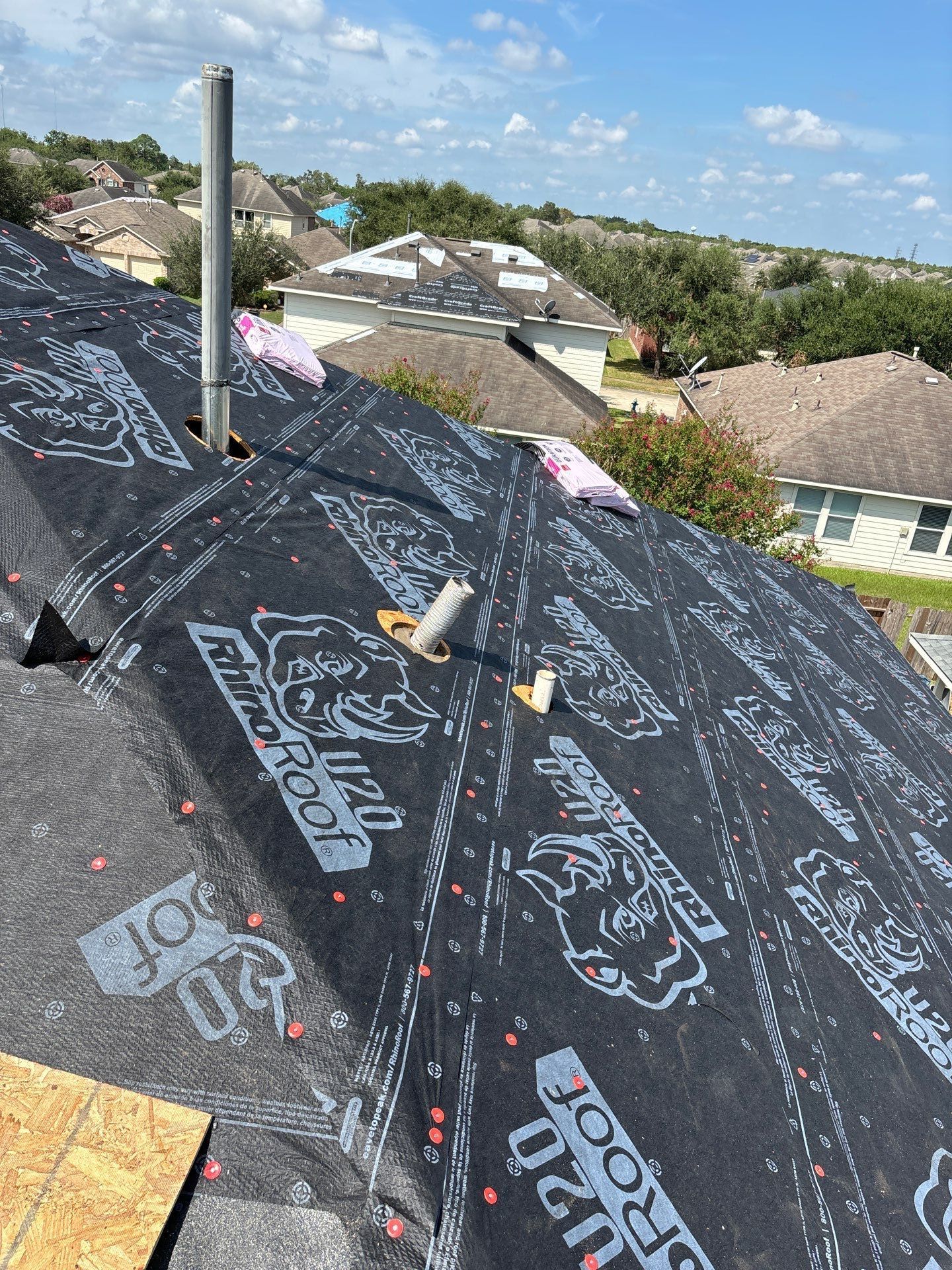 Residential Roofing Installation using Owen's Corning Duration (Lifetime) Shingles by Roof Repair Company