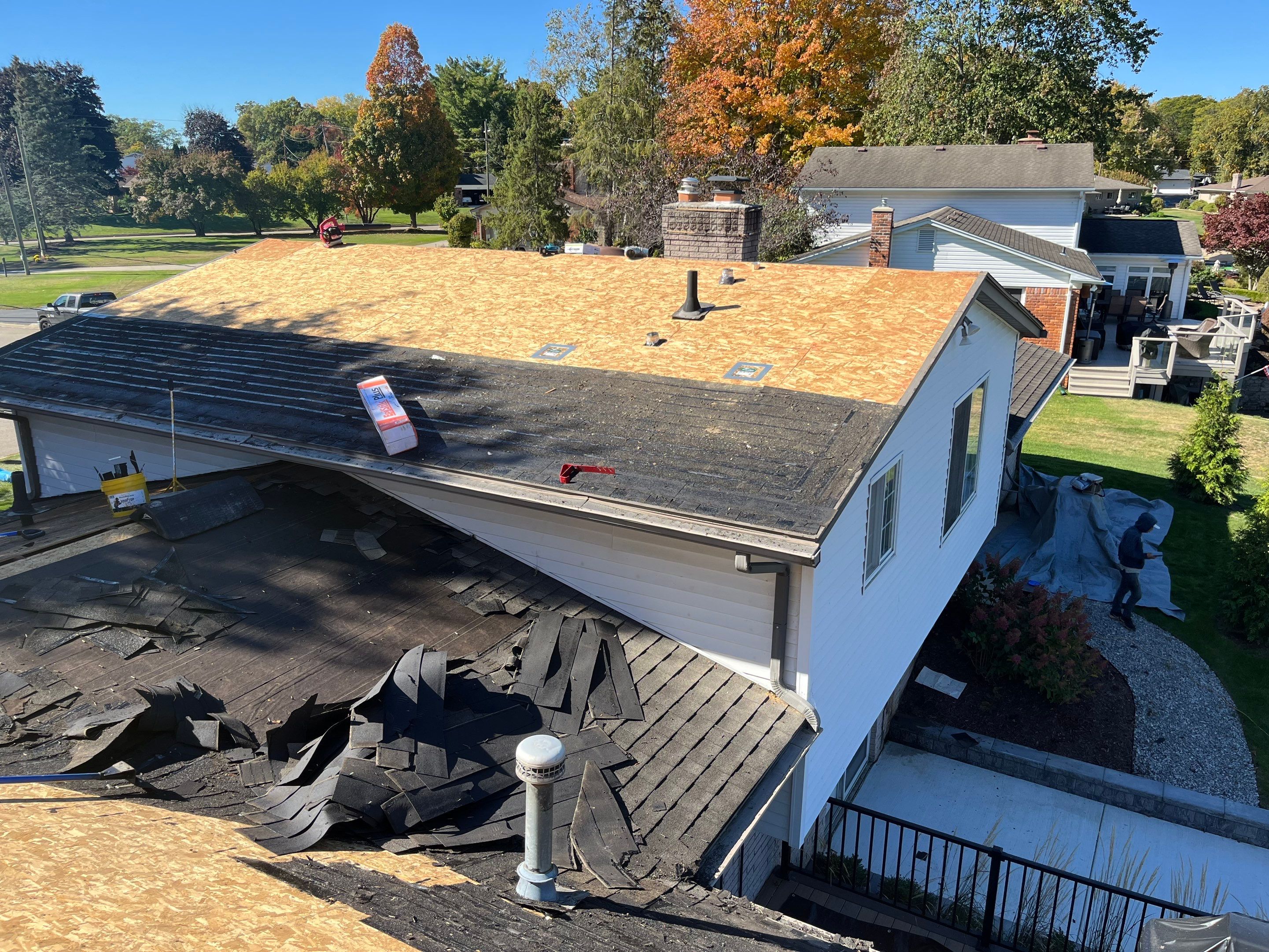 Roof Replacement using MS Standing Seam Roof Western Rust by 180 Contractors