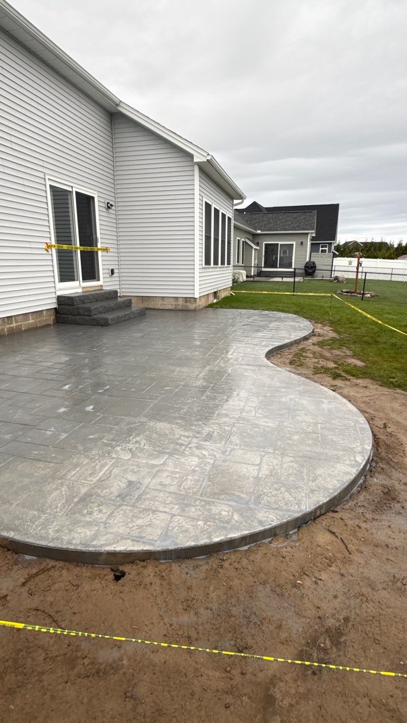 Ashlar Slate Stamp Project by NG Masonry & Construction LLC