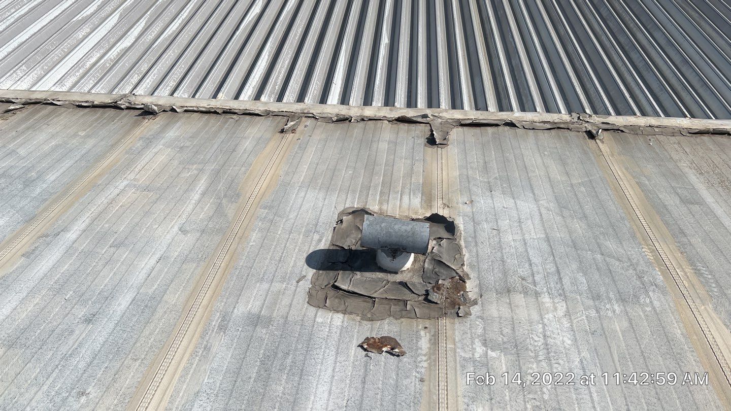 Spray foam and coatings using General Coatings acrylic coatings and spray foam by Straight Edge Roofing Inc