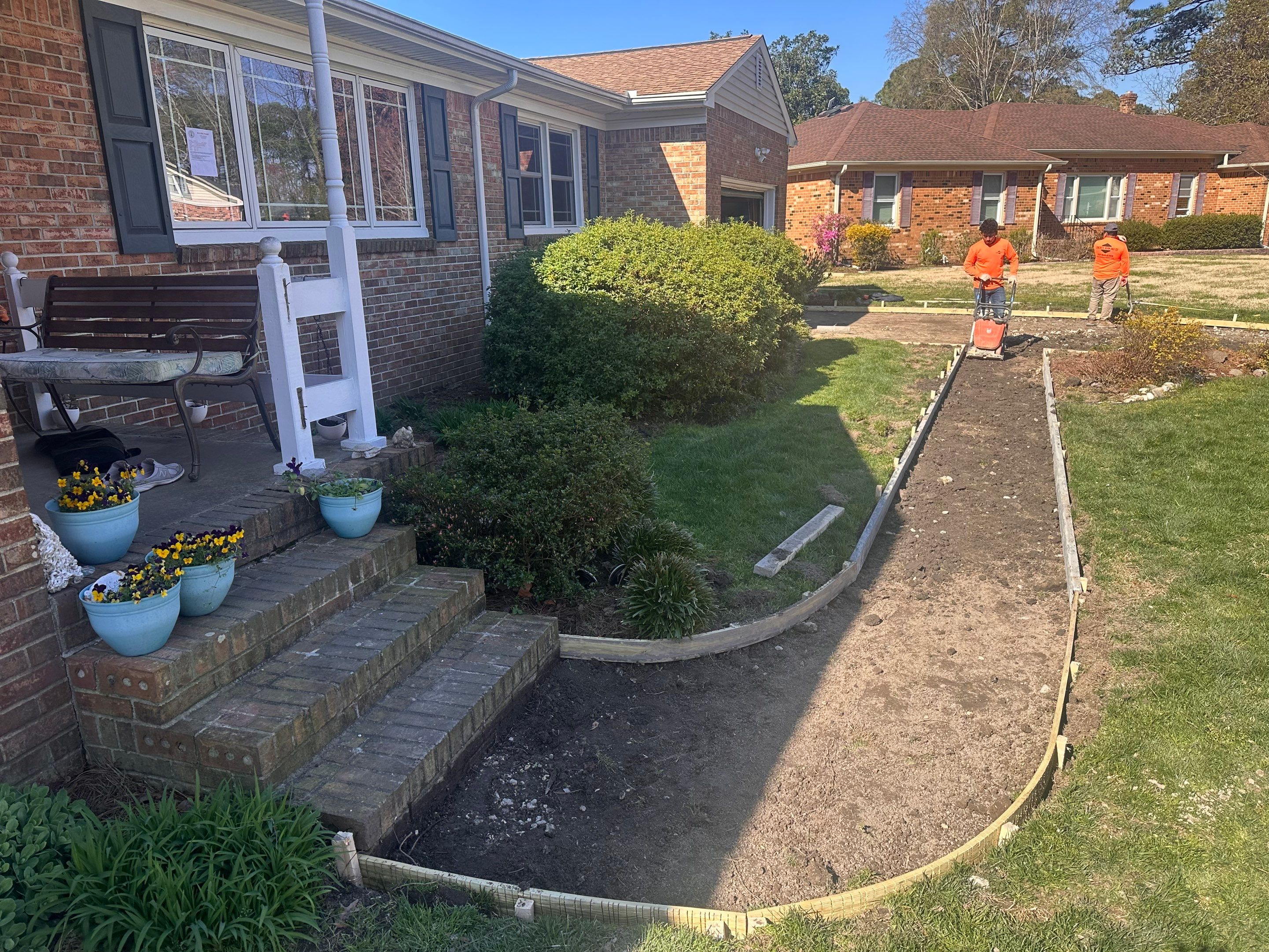 Project in Virginia Beach by Sam The Concrete Man Virginia Beach