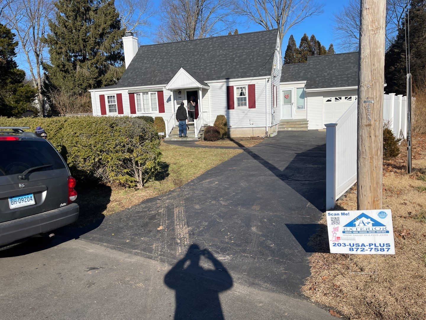 Fence Installation using Privacy Vinyl Fence by A Plus Exterior
