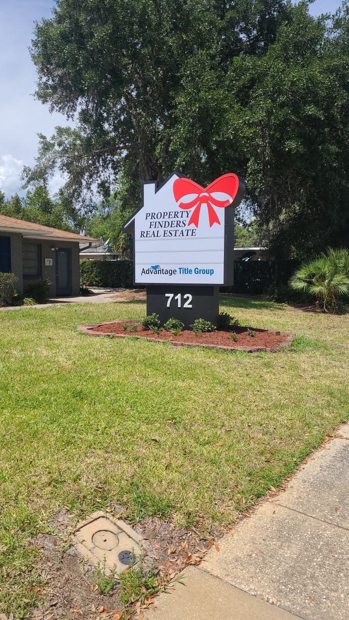 Monument Sign for Property Finders by SignCrafters