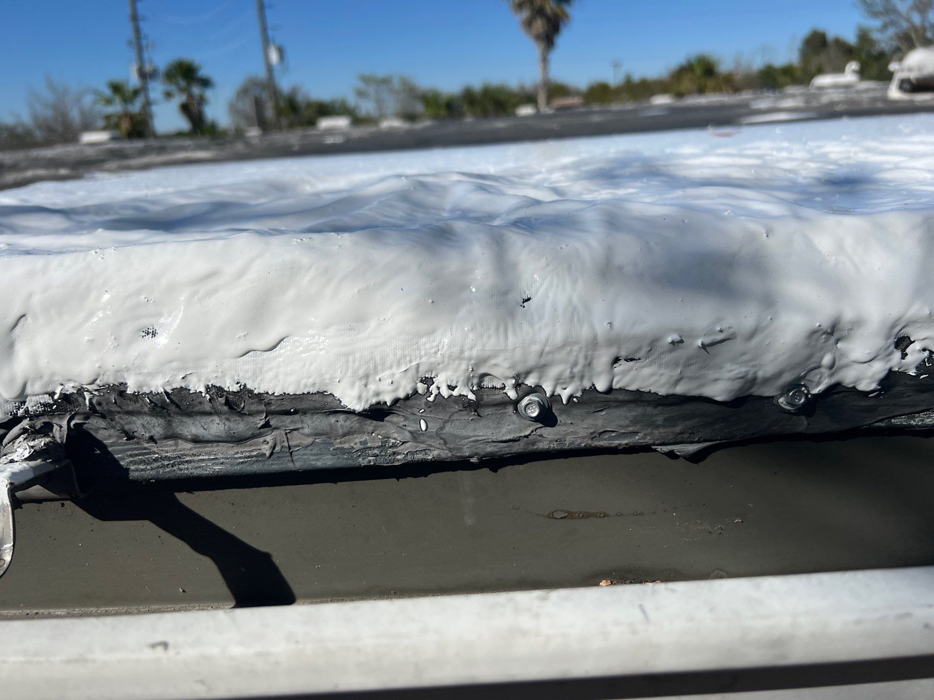 Flat Membrane Roof Repair and Interior Restoration in Fort Myers by cordova home services 