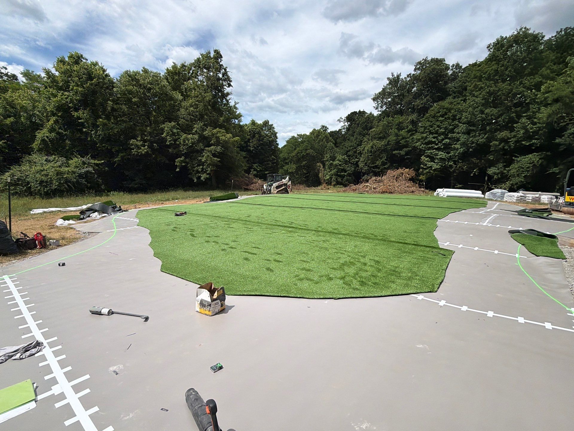 Custom Replica Golf Green and Tee Boxes in Batavia, Ohio by Southwest Greens Midwest