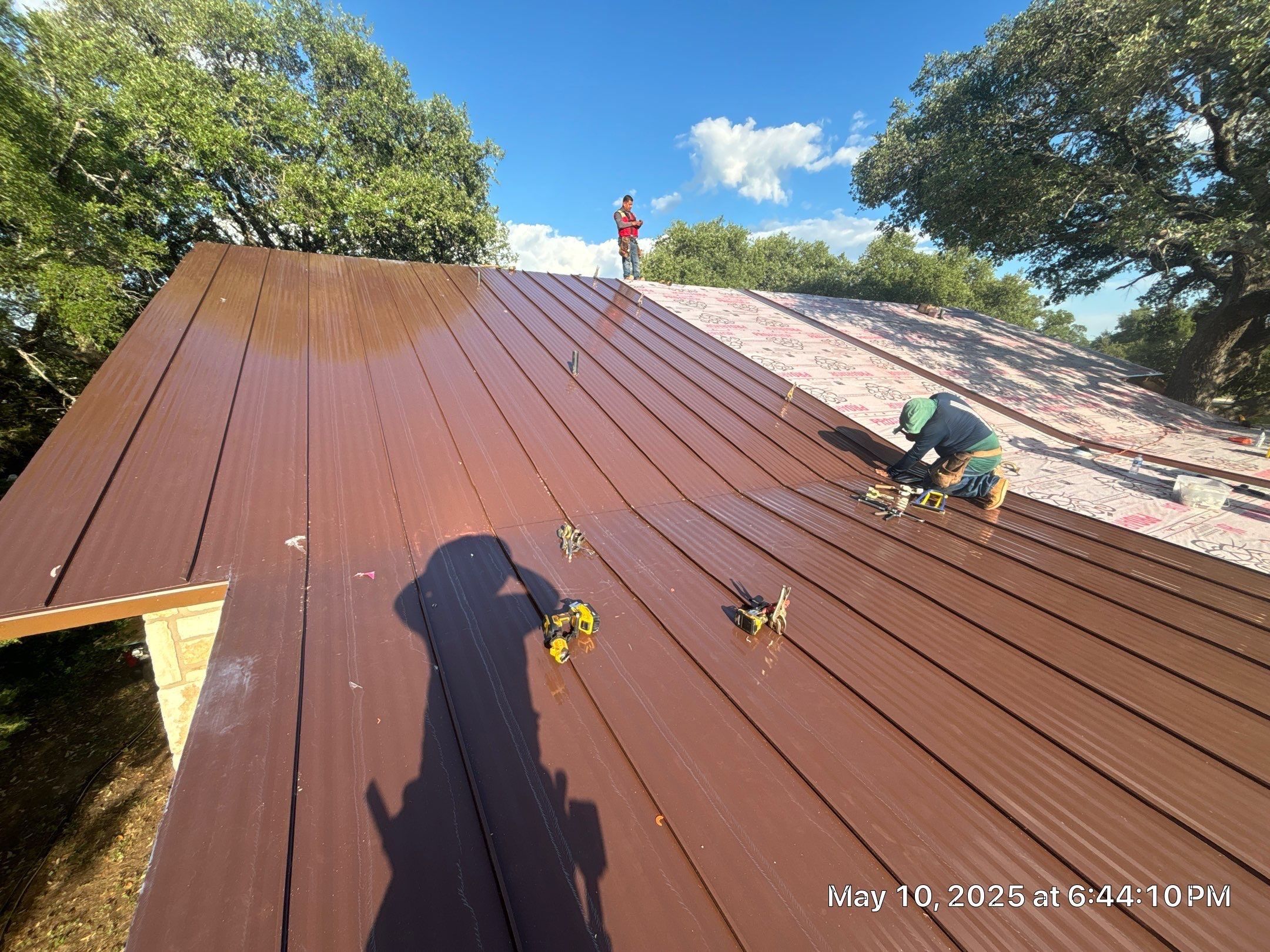 Steel Metal Roofing using McElroy Steel Standing Seam by Lightning Exteriors