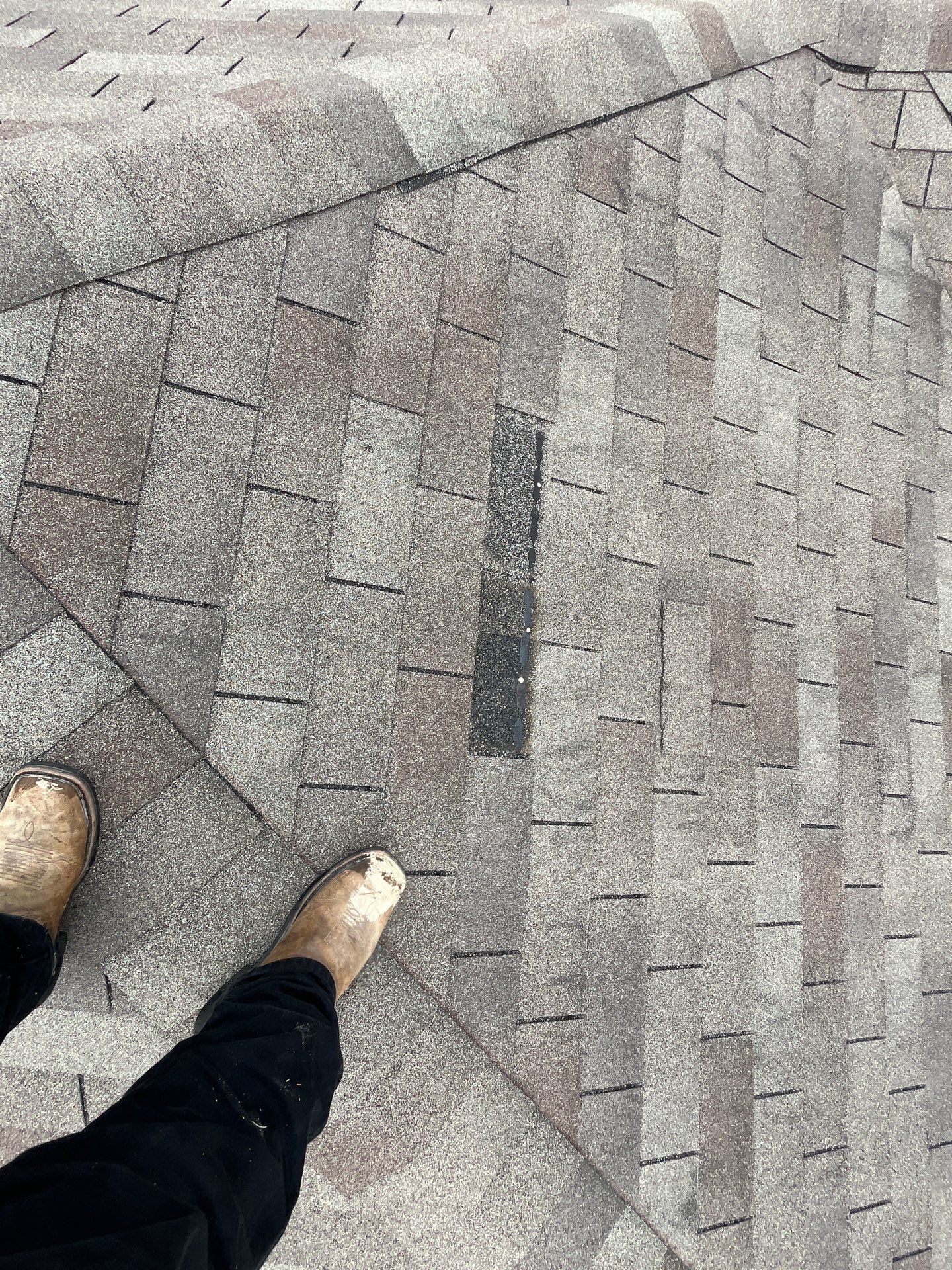 Hail Damage using Owen's Corning Duration (Lifetime) Shingles by Roof Repair Company