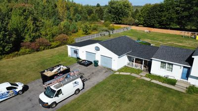 ✅ Storm Damage Garage Roof Replacement in Hastings, NY 🏠🔨