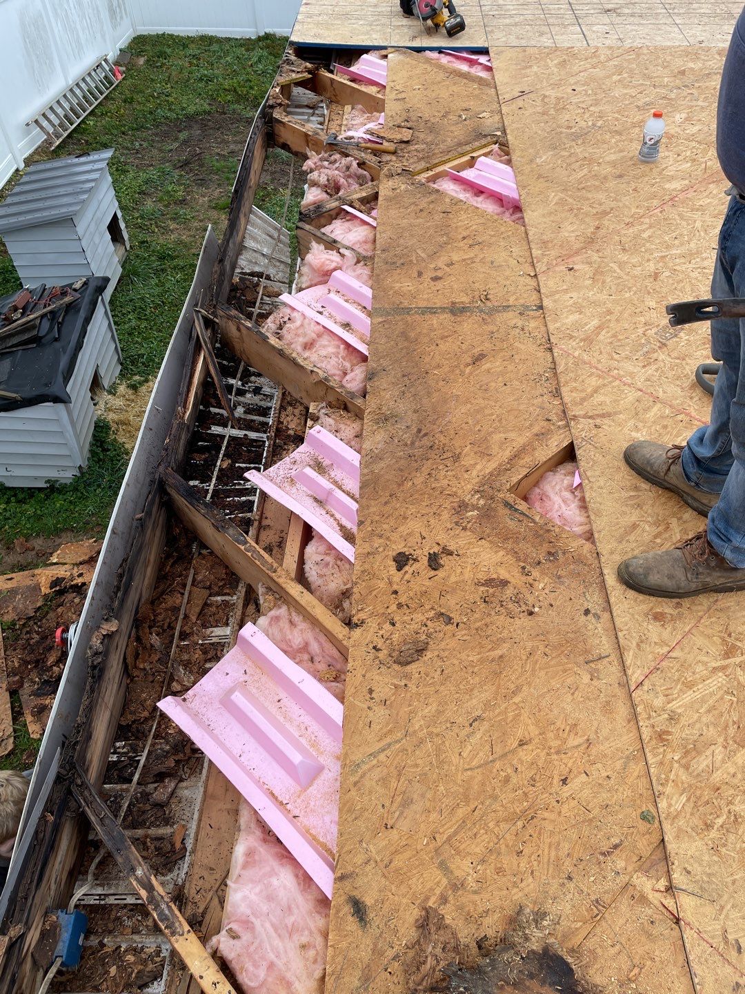 Rubber Roofing  on a residential sunroom by Secure Construction Company Inc