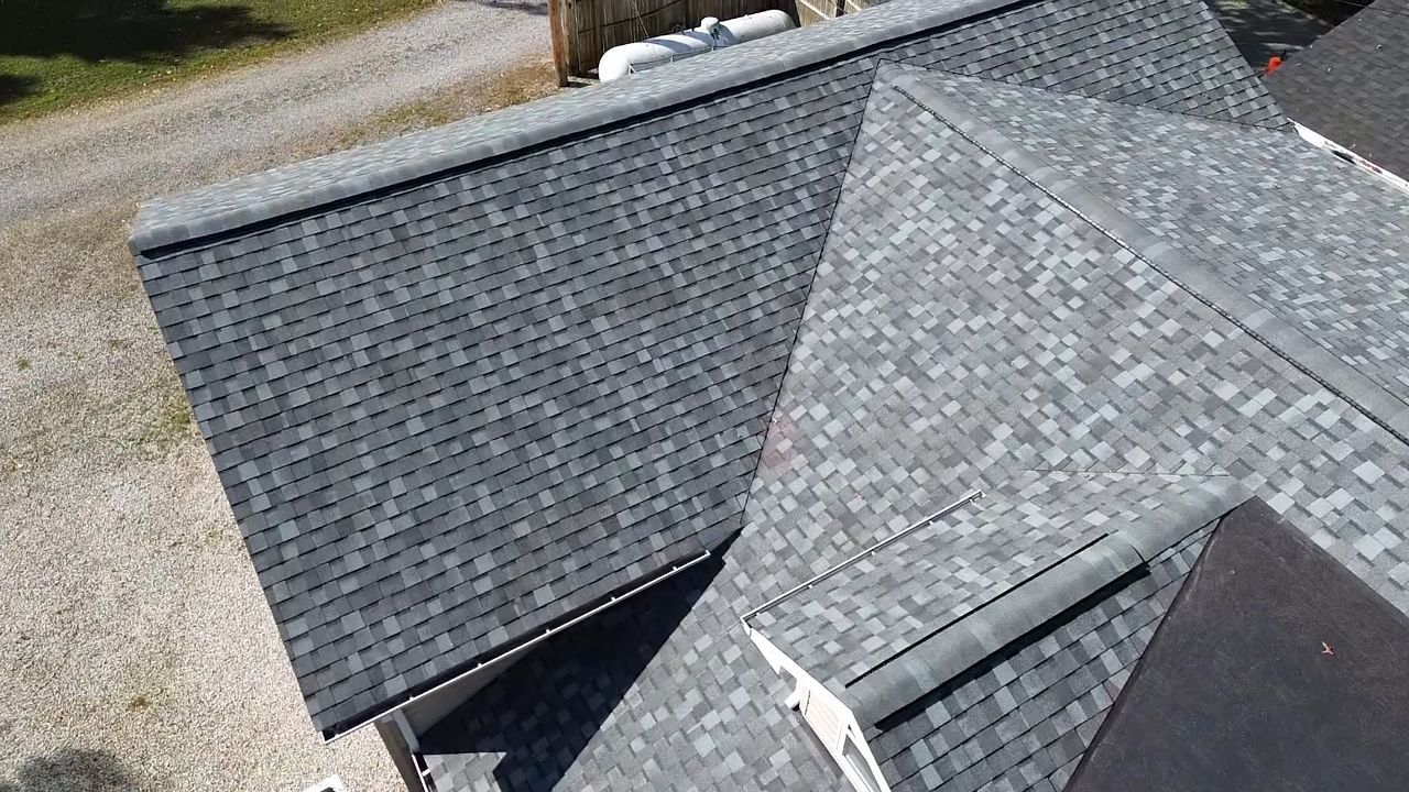 Atlas Pinnacle, Color, Coastal Granite, Drip Edge, Color, Black by Eagle Eye Roofing