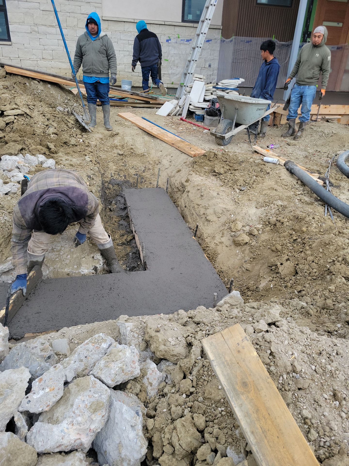 Stamped Concrete Patio and Custom Walkway Installation in Berthoud, Colorado by Center Line Concrete