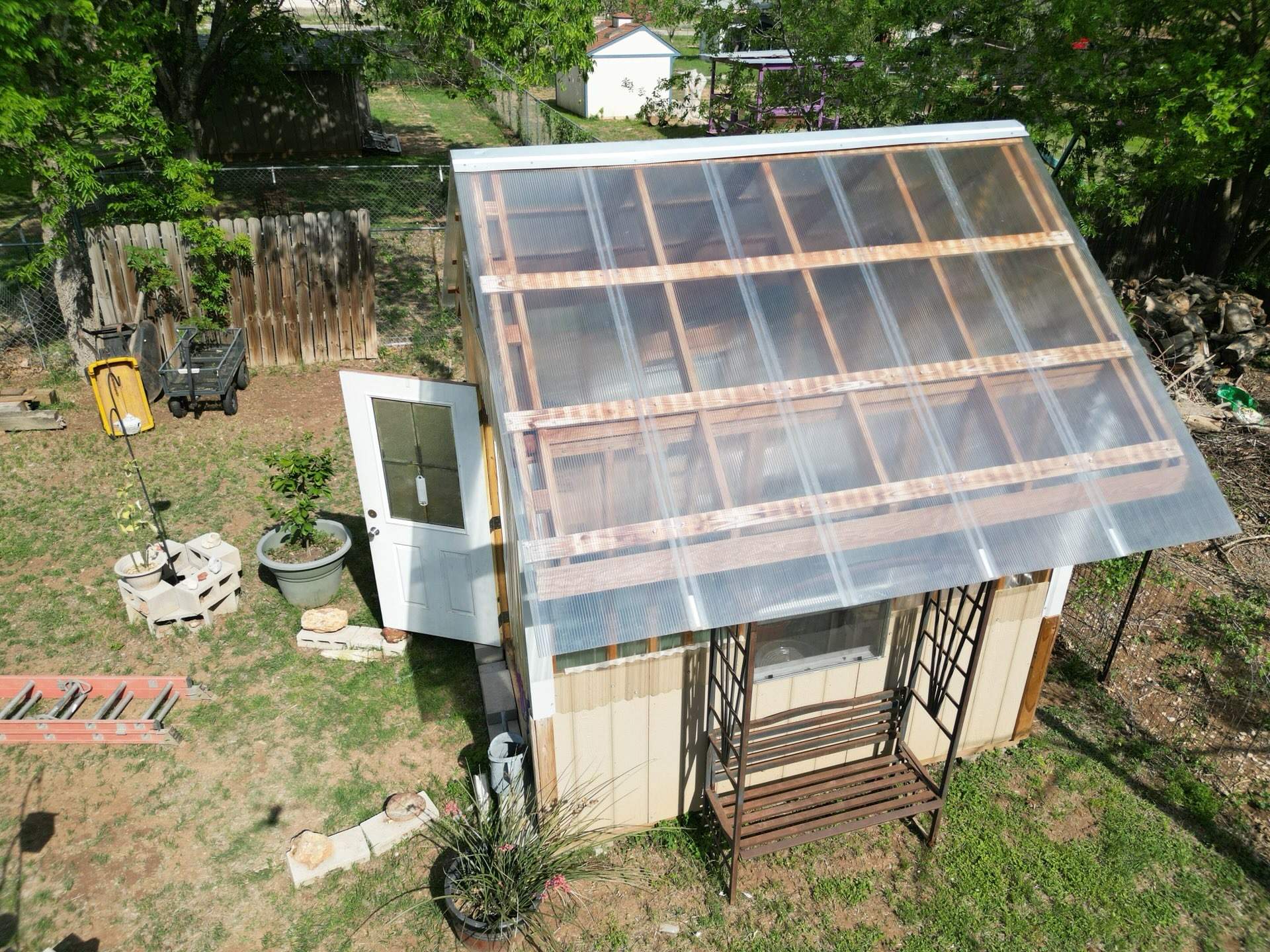 Roof + Green house roof replacement by Cool Roofs
