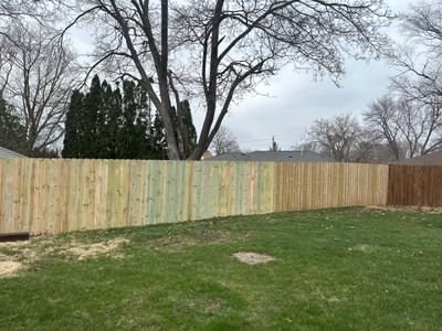 Pressure-Treated Wood Privacy Fence Replacement in Waterloo