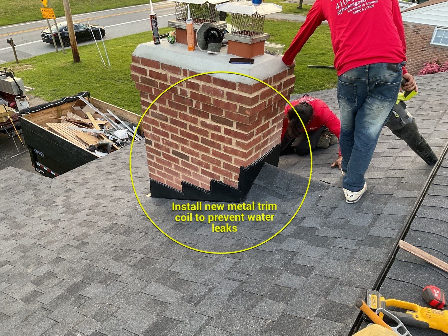 Residential Roofing Installation using CertainTeed Shingles by Alpha Design Services