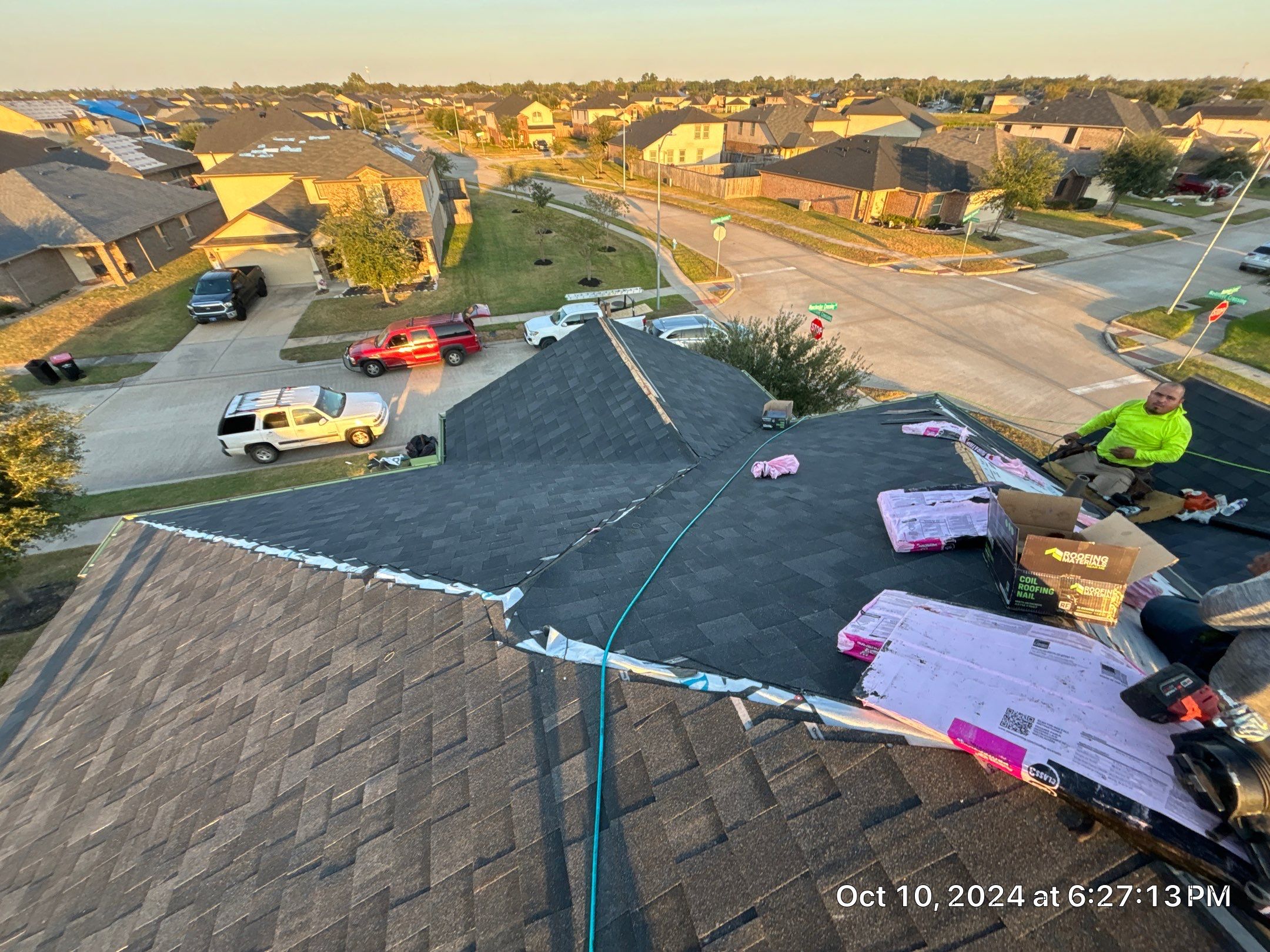 Reroof with Solar panel Detach and Reset by Berry Good Roofing 