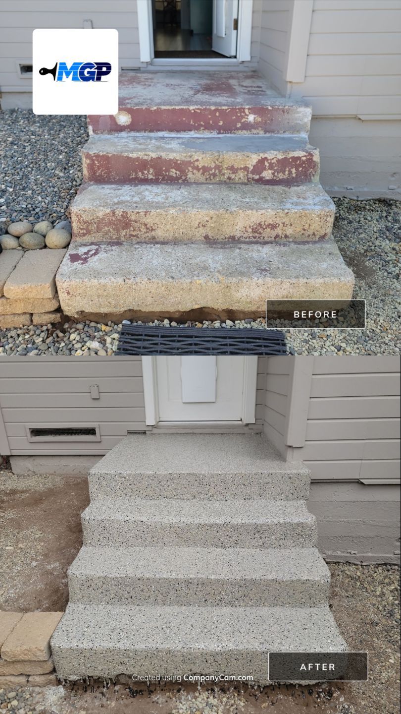 Back porch and steps by MGP Coatings