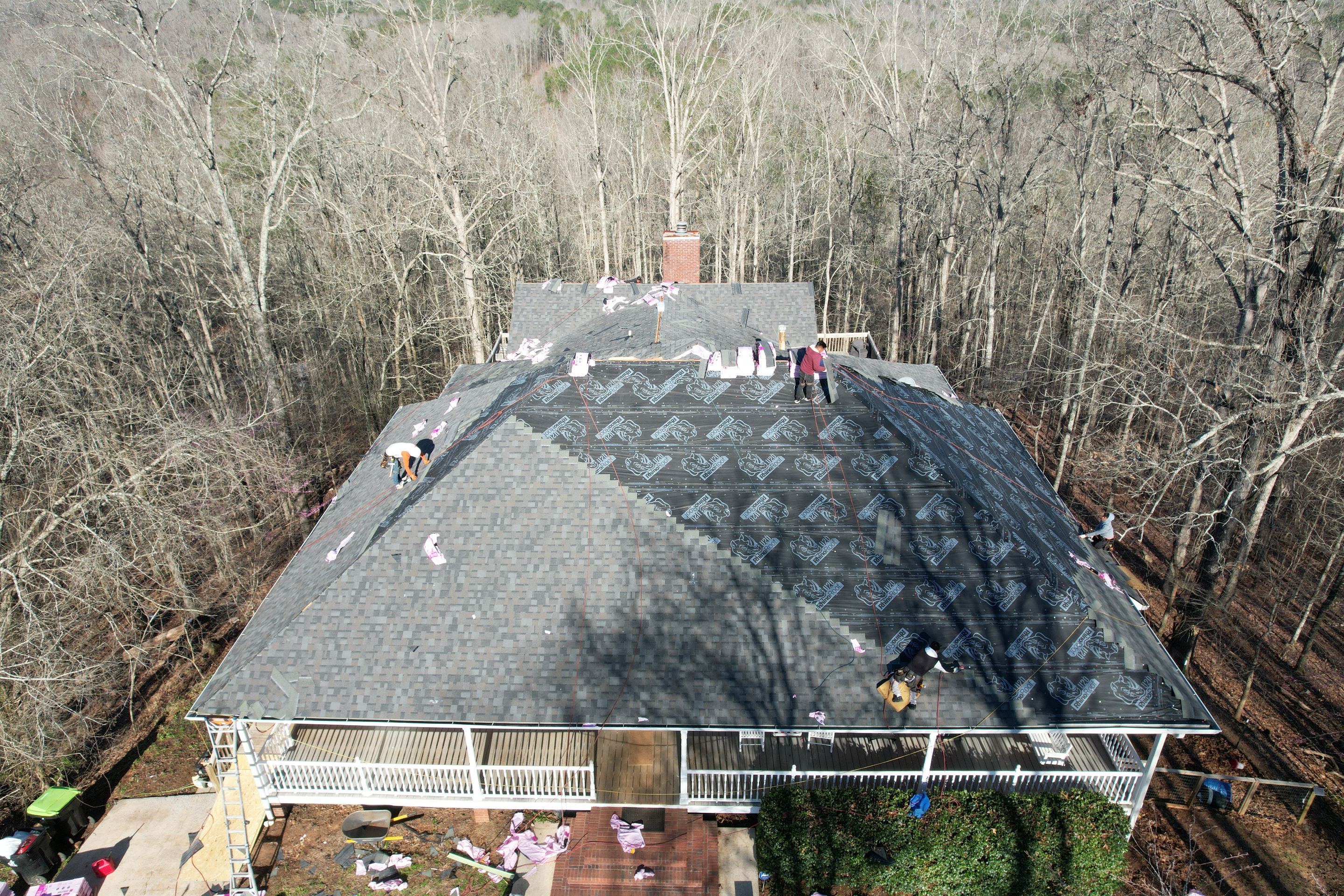 Residential Roofing Installation using Owens Corning by Inspector Roofing and Restoration