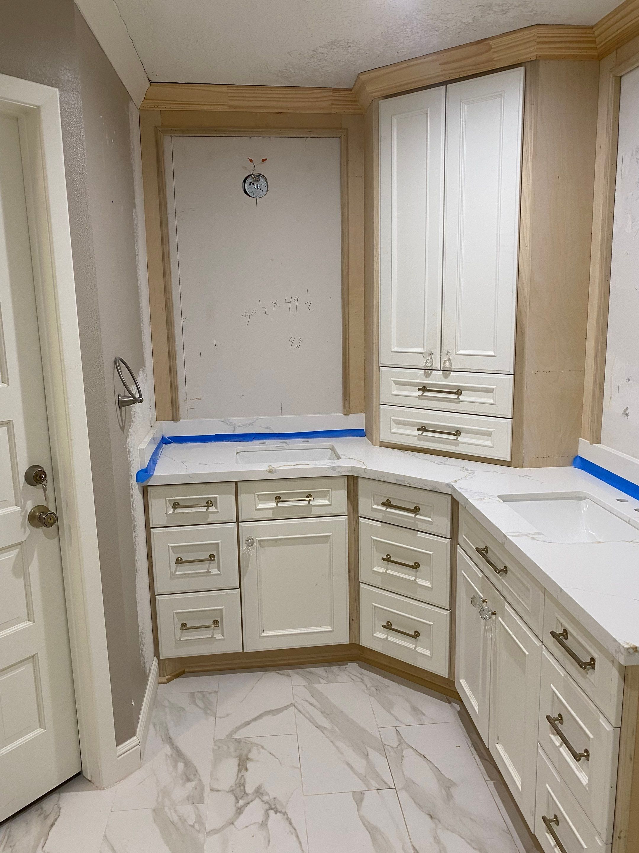 Bathroom Remodel with Water Mitigation Equipment | LT Contractors by L&T General Contractors and Restoration INC