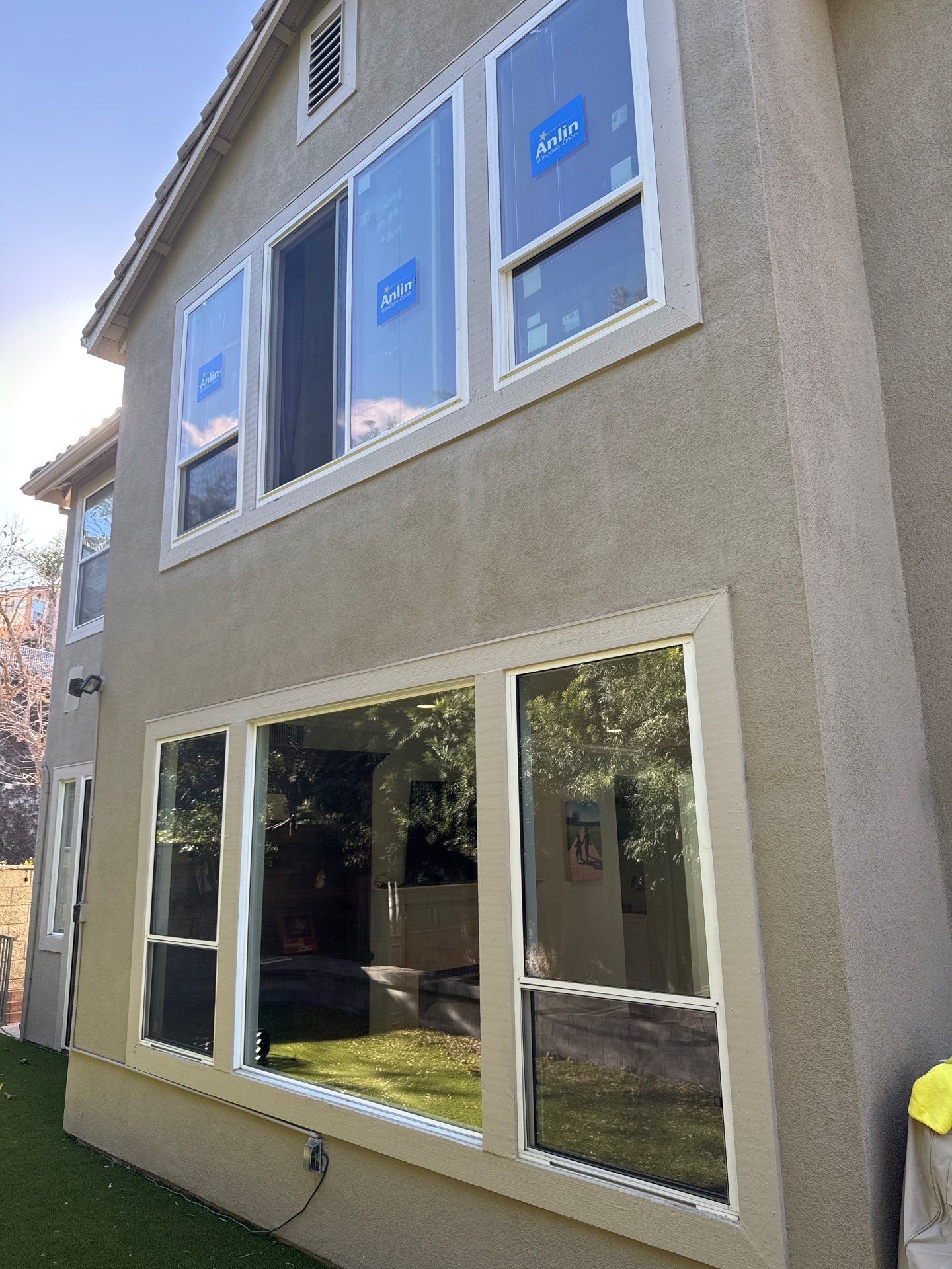 Window Installation using Anlin vinyl windows by American Window Company