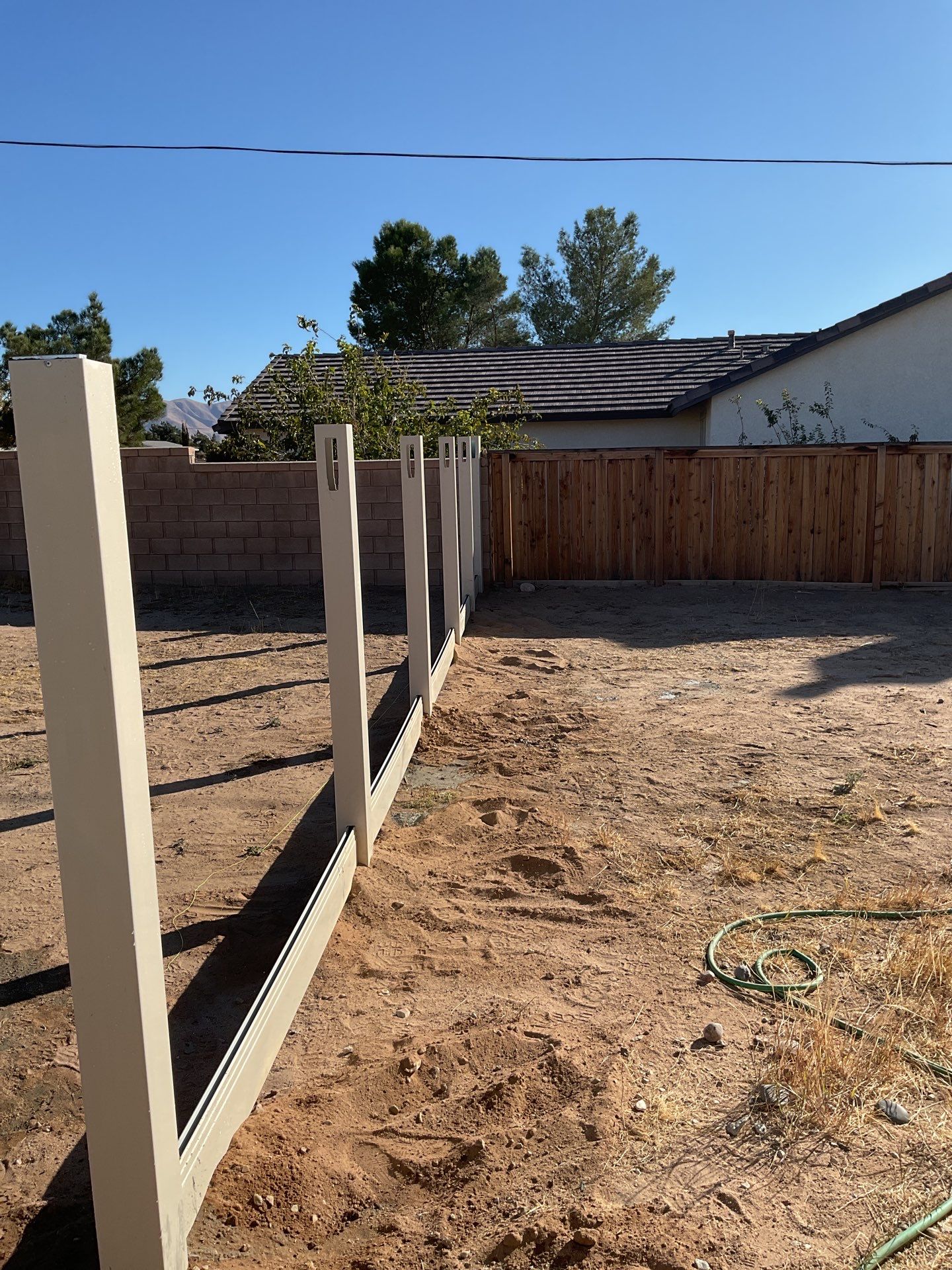 Fence Installation using Vinyl by Fence Guys Inc. 