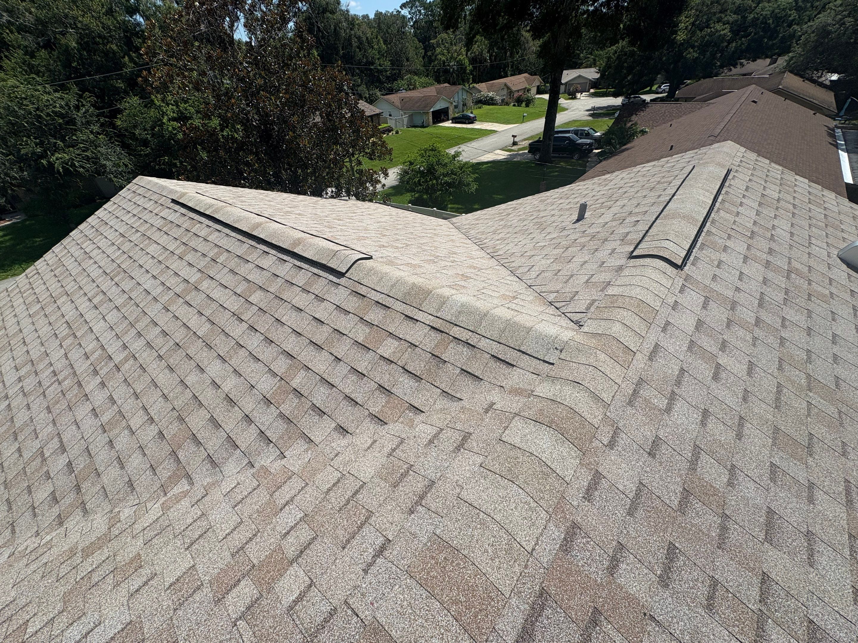 Architectural Shingle Roof Replacement and Attic Inspection in Orange City by Pinnacle Roofing Group