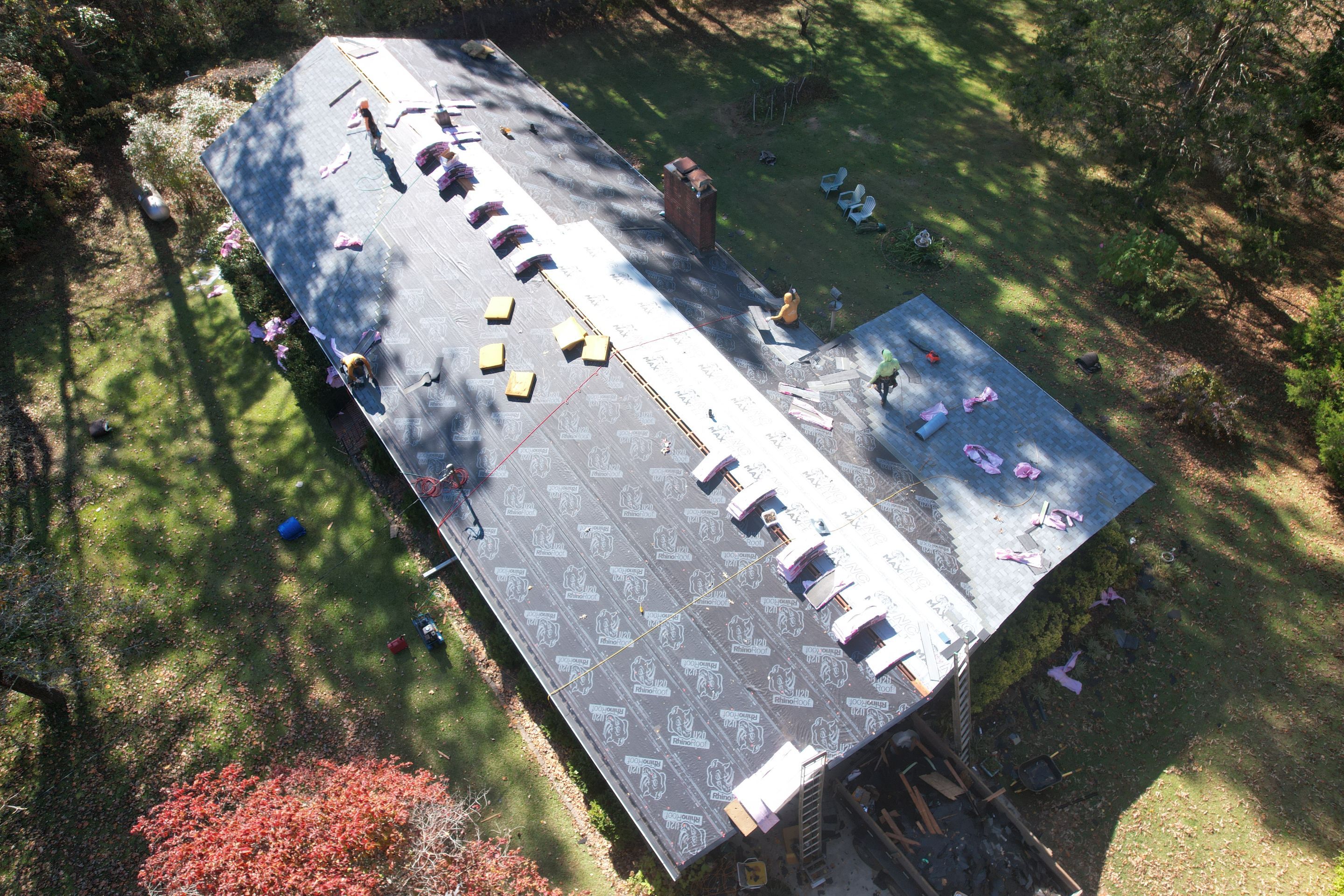 Residential Roof Replacement using Owens Corning Quary Gray by Inspector Roofing and Restoration