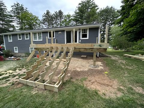 New deck and siding in Stow, MA by UBrothers Construction